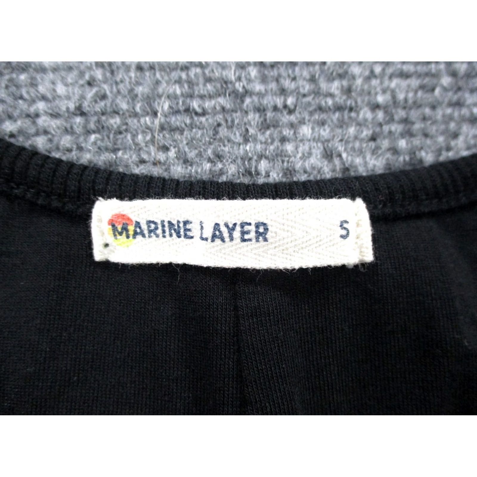 Marine Layer Marine Layer Dress Womens S Black Midi Casual Sleeveless Knit Crew Neck Tank Dress Bodycon Womens Black 90s Preppy Style Retro? Size S / US 4 / IT 40 - 6 Thumbnail