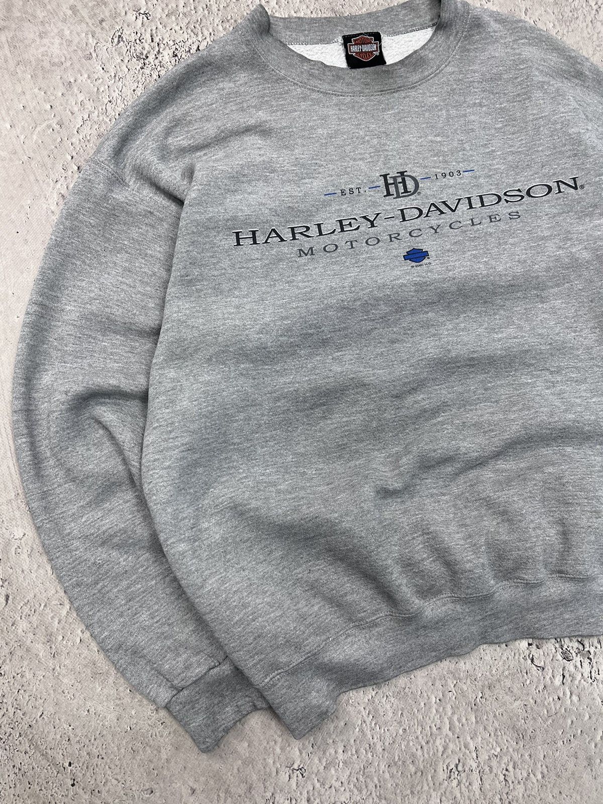 Harley Davidson × Vintage × West Coast Choppers harley davidson y2k lightning bolt skull sweatshirt -xI Size US XL / EU 56 / 4 - 2 Thumbnail