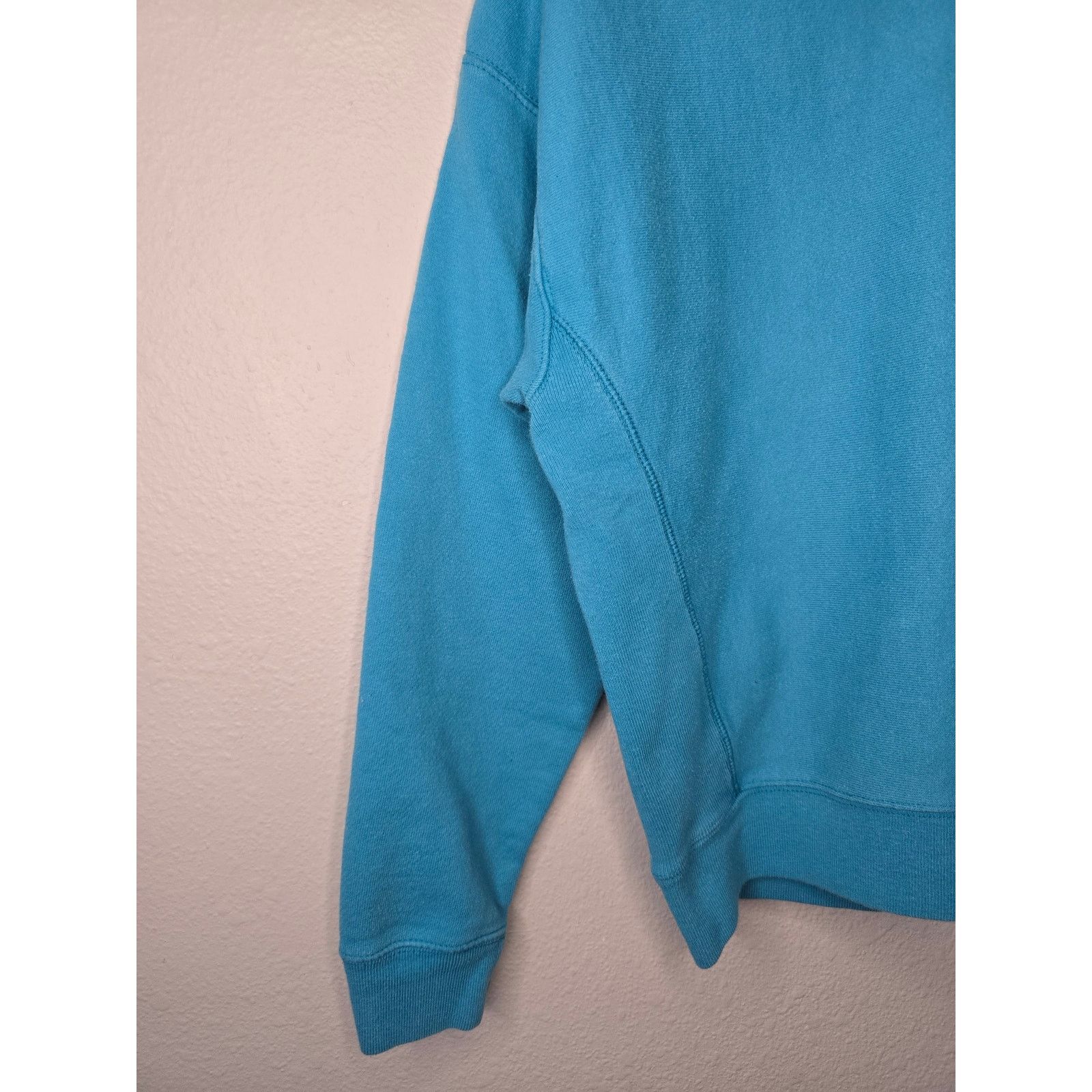 Champion Vintage Women Champion Reverse Weave Pullover Large Teal Size M / US 6-8 / IT 42-44 - 4 Thumbnail