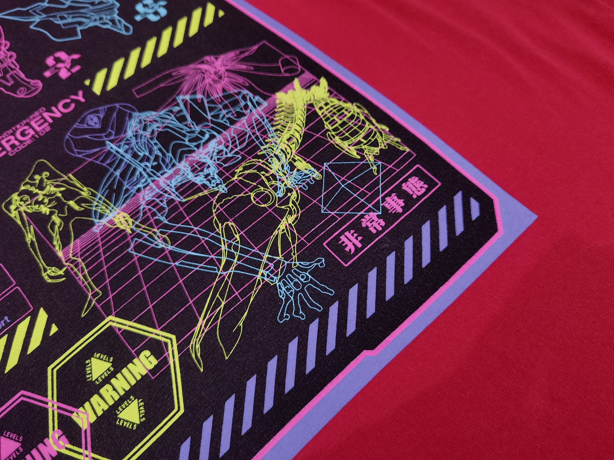 Anime Evalangelion X KHARA X GU tee XS 2198 oversaiz Size US XS / EU 42 / 0 - 6 Thumbnail