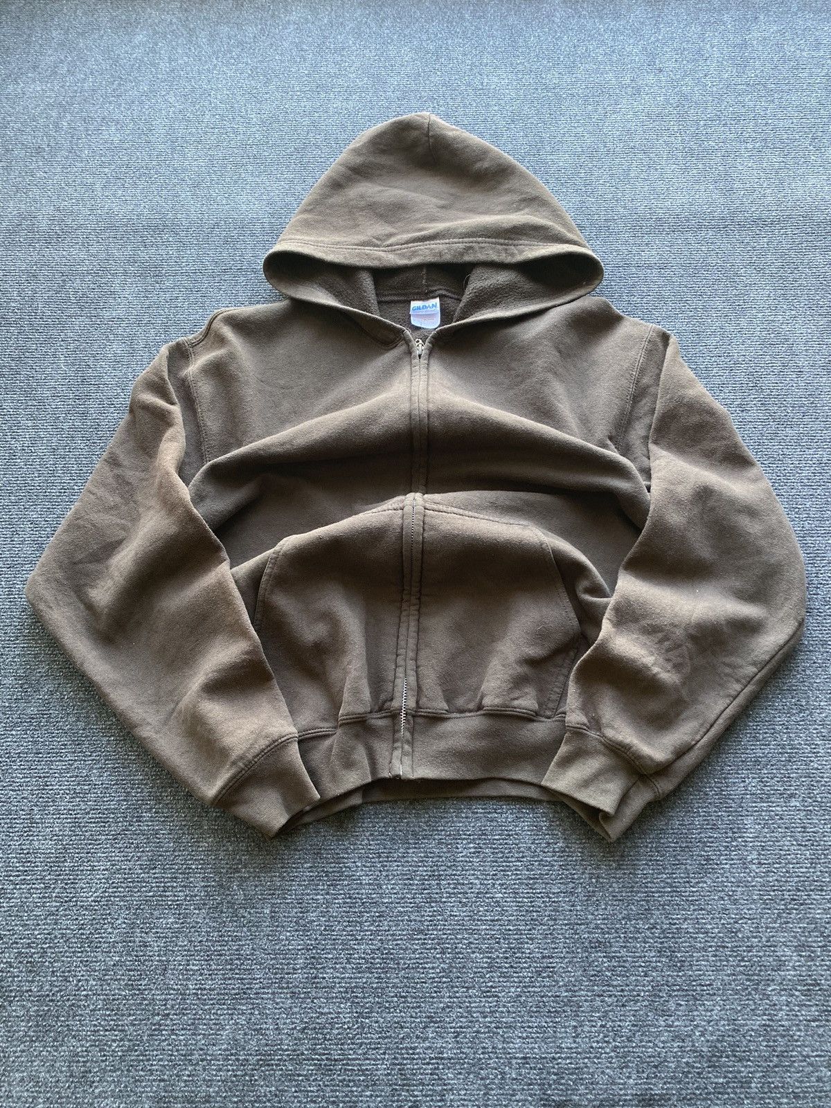 Gildan 🔥Gildan Zip Up basic hoodie brown mens m rare Size US M / EU 48-50 / 2 - 1 Thumbnail