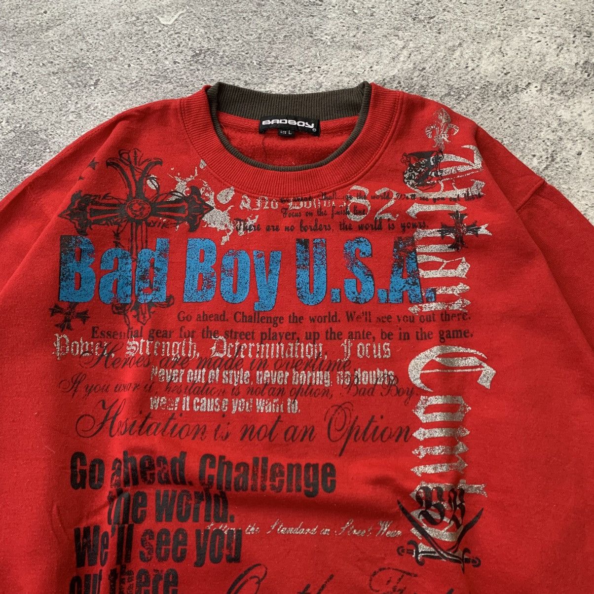 Japanese Brand Badboy-Poem Double Collar Sweatshirt ifsixwasnine lgb style Size US L / EU 52-54 / 3 - 3 Thumbnail