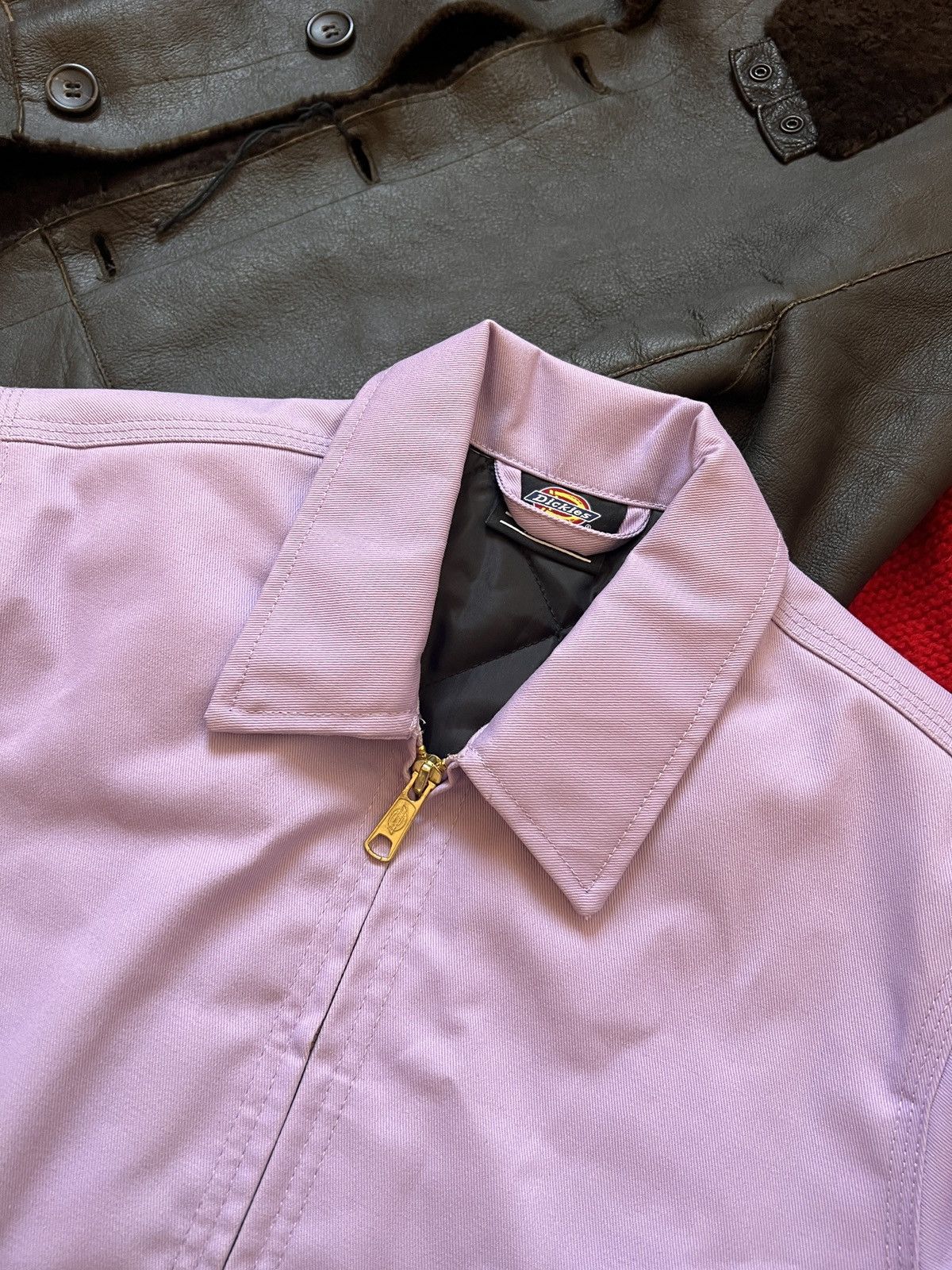Dickies Cropped Dickies Pink Workwear Skating Jacket Carhartt Style Size XS / US 0-2 / IT 36-38 - 11 Thumbnail