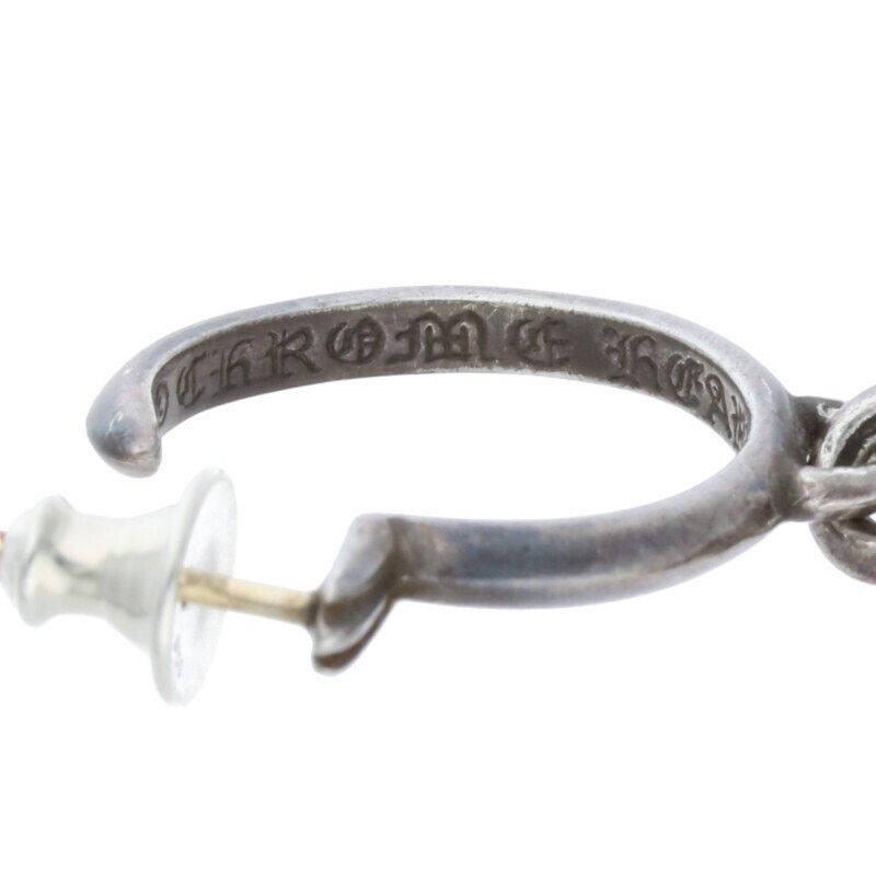 Chrome Hearts Chrome Hearts CH Cross Hoop Silver Earring Size ONE SIZE - 3 Thumbnail