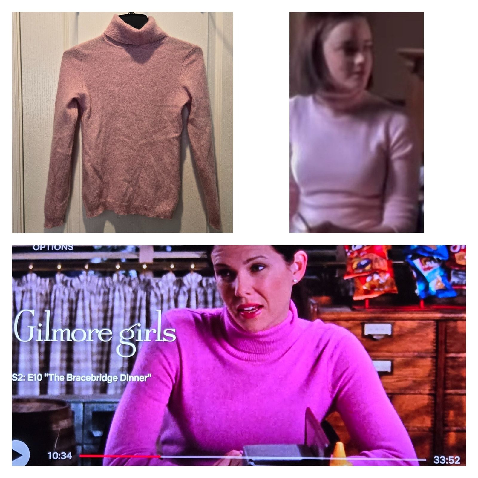 Other Charter Club Luxury Cashmere pink turtleneck Petite Small Size S / US 4 / IT 40 - 2 Thumbnail