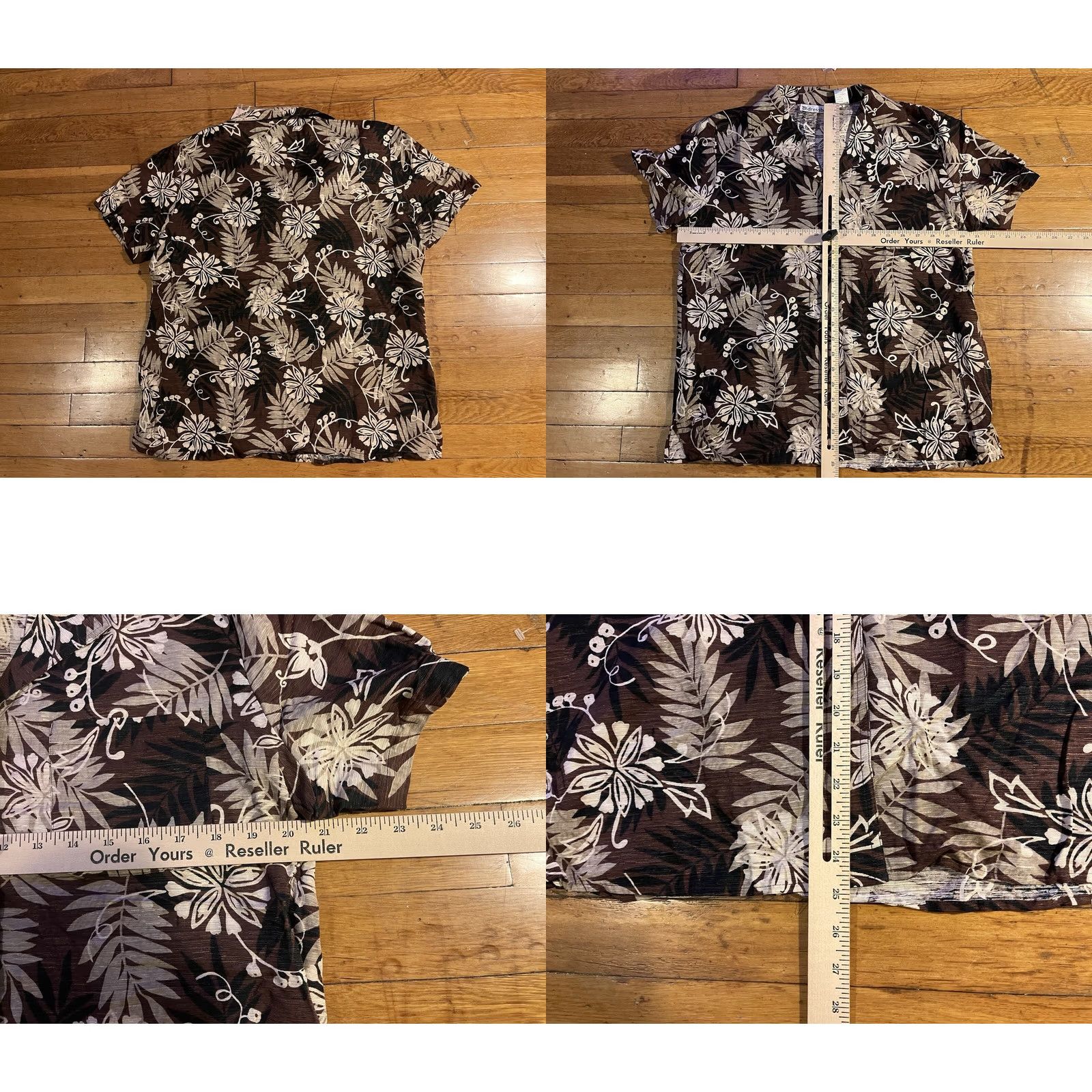 Vintage VINTAGE Dressbarn Silk Floral Shirt Pants Set Women’s L Brown 90s Floral Shirt Pants Set Mens Women’s Girl Boy? Size L / US 10 / IT 46 - 8 Thumbnail