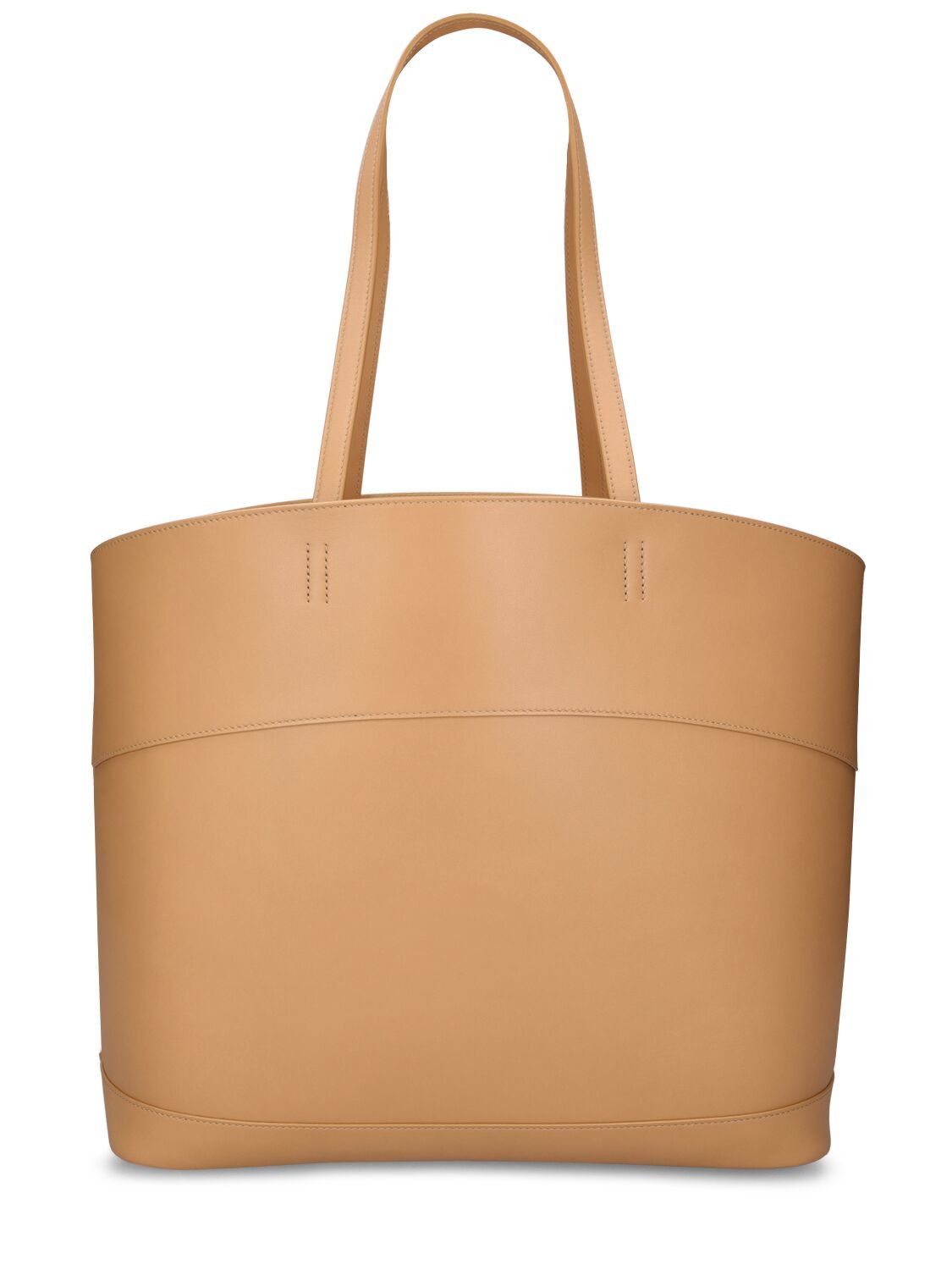 Salvatore Ferragamo o1s1rm1224 Size: OS / Medium Entry Leather Tote Bag in Camel Size ONE SIZE - 3 Thumbnail