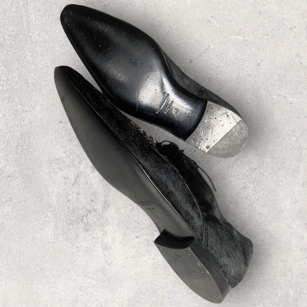 Burberry Fall13 Studded Black Pony Hair Shoes christopher bailey Size US 9 / EU 42 - 8 Thumbnail