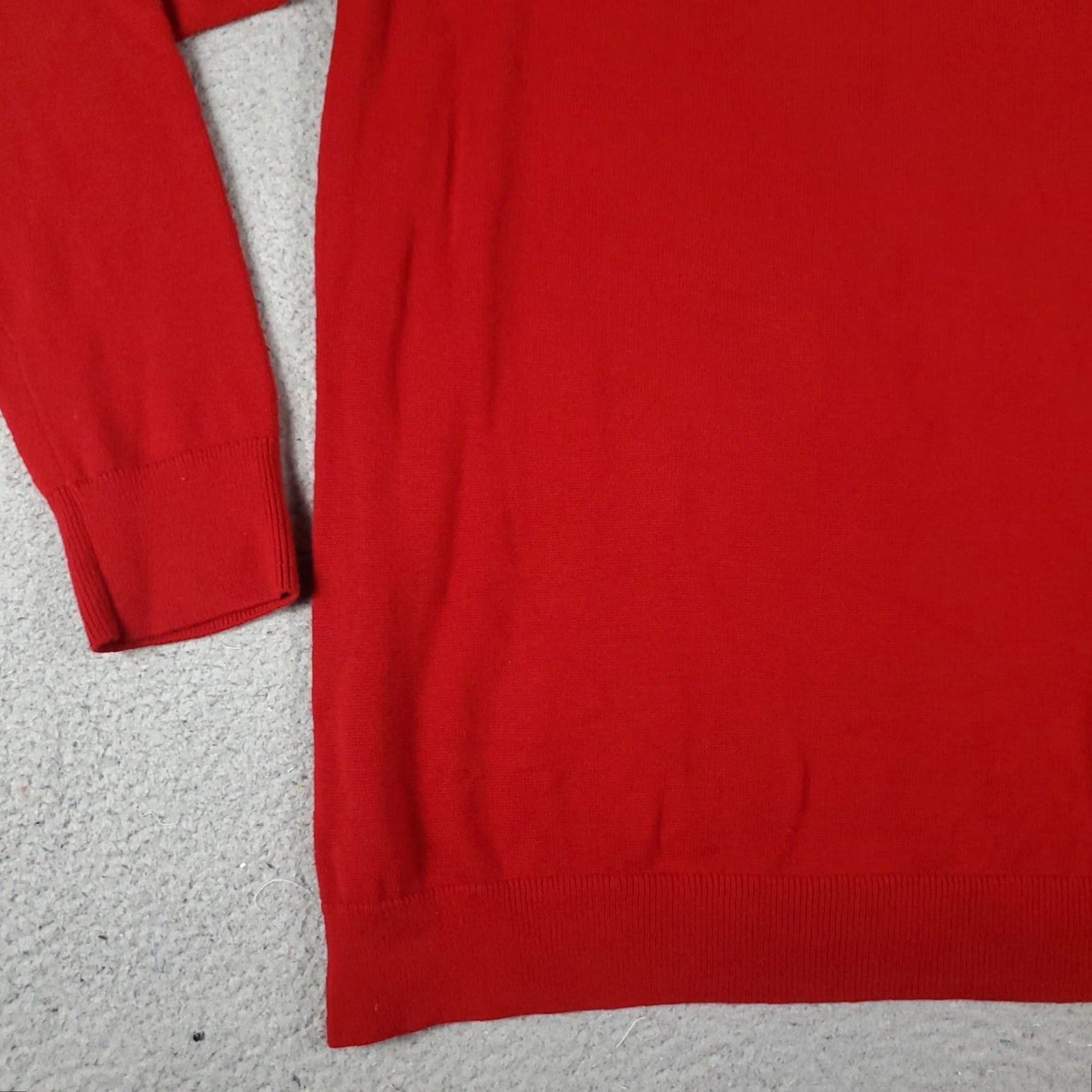 Ralph Lauren Ralph Lauren Women's Sweater Pullover 2X Red Casual Knit Zip Pockets Fall Winter Size XXL / US 16-18 / IT 52-54 - 3 Thumbnail