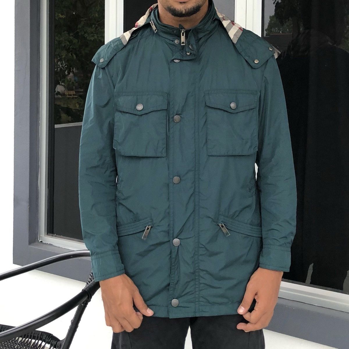 Burberry Burberry London Lightweight Hooded Jacket Size US M / EU 48-50 / 2 - 2 Thumbnail