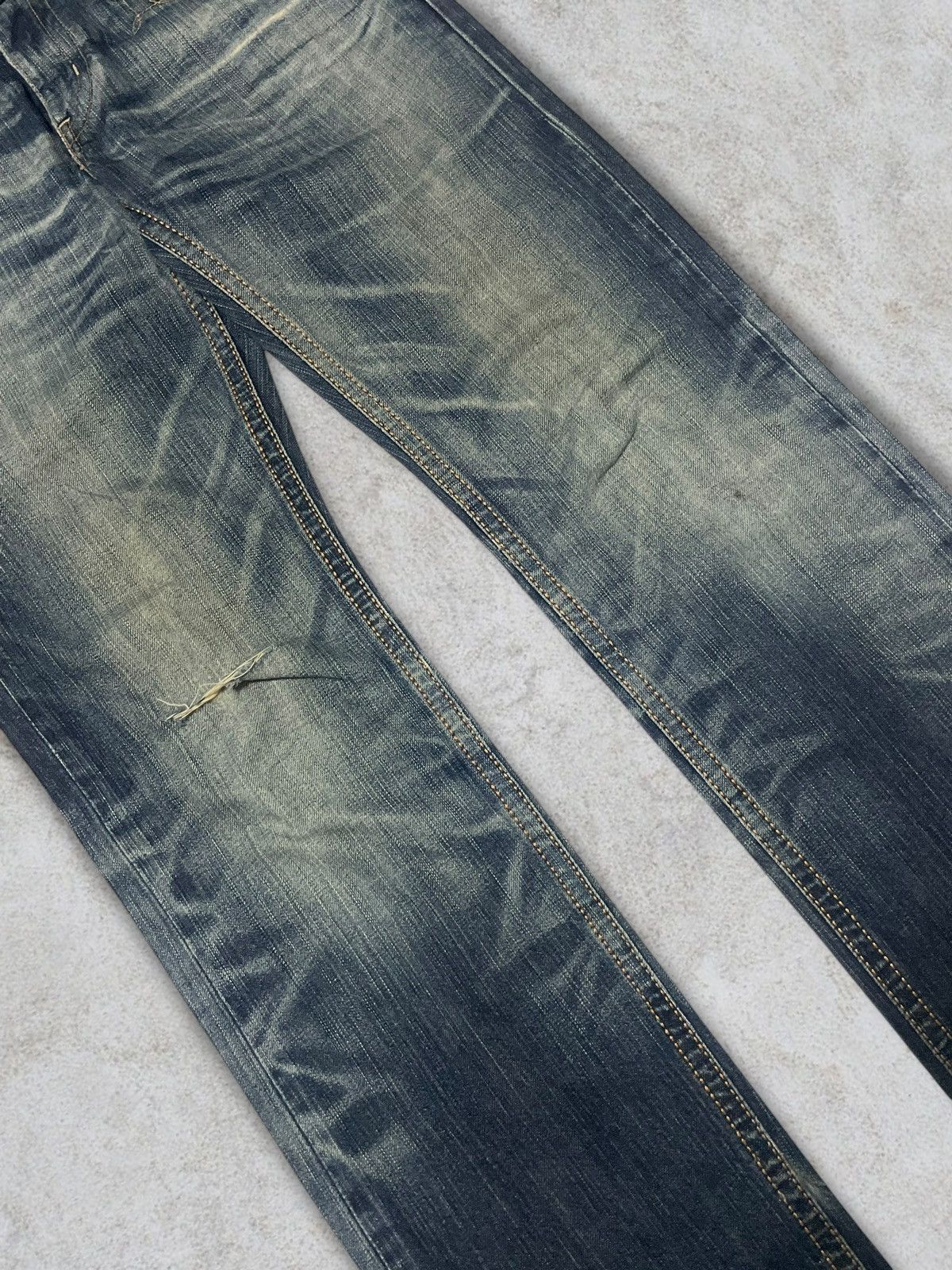 Edwin Vintage Edwin EV Navajo Motifs Blue Wash Cowboy Style Jeans Size US 29 - 4 Thumbnail