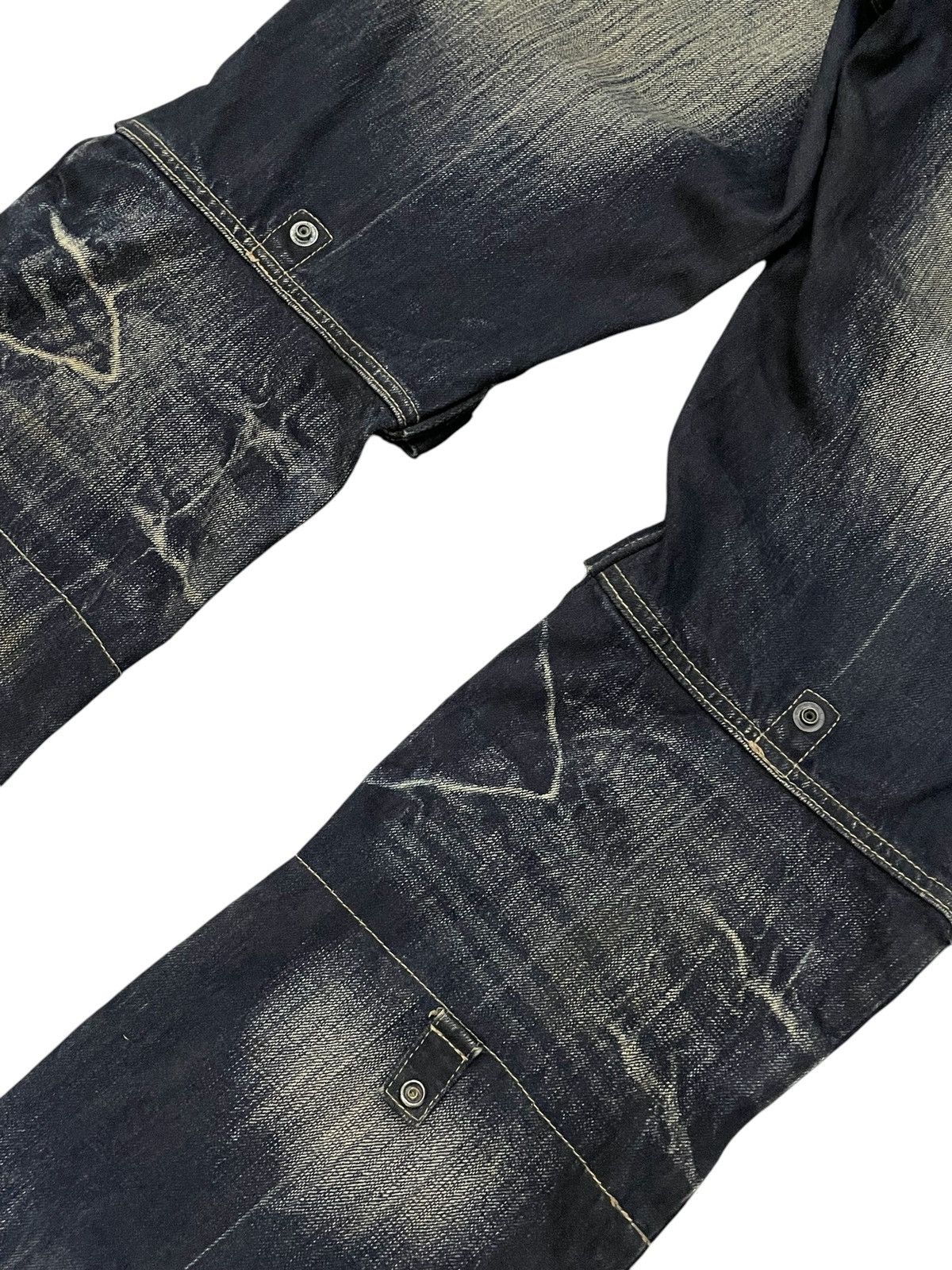 PPFM PPFM Booze & Pills & Powders Double Waist Mud Wash Jeans Size US 32 / EU 48 - 18 Thumbnail