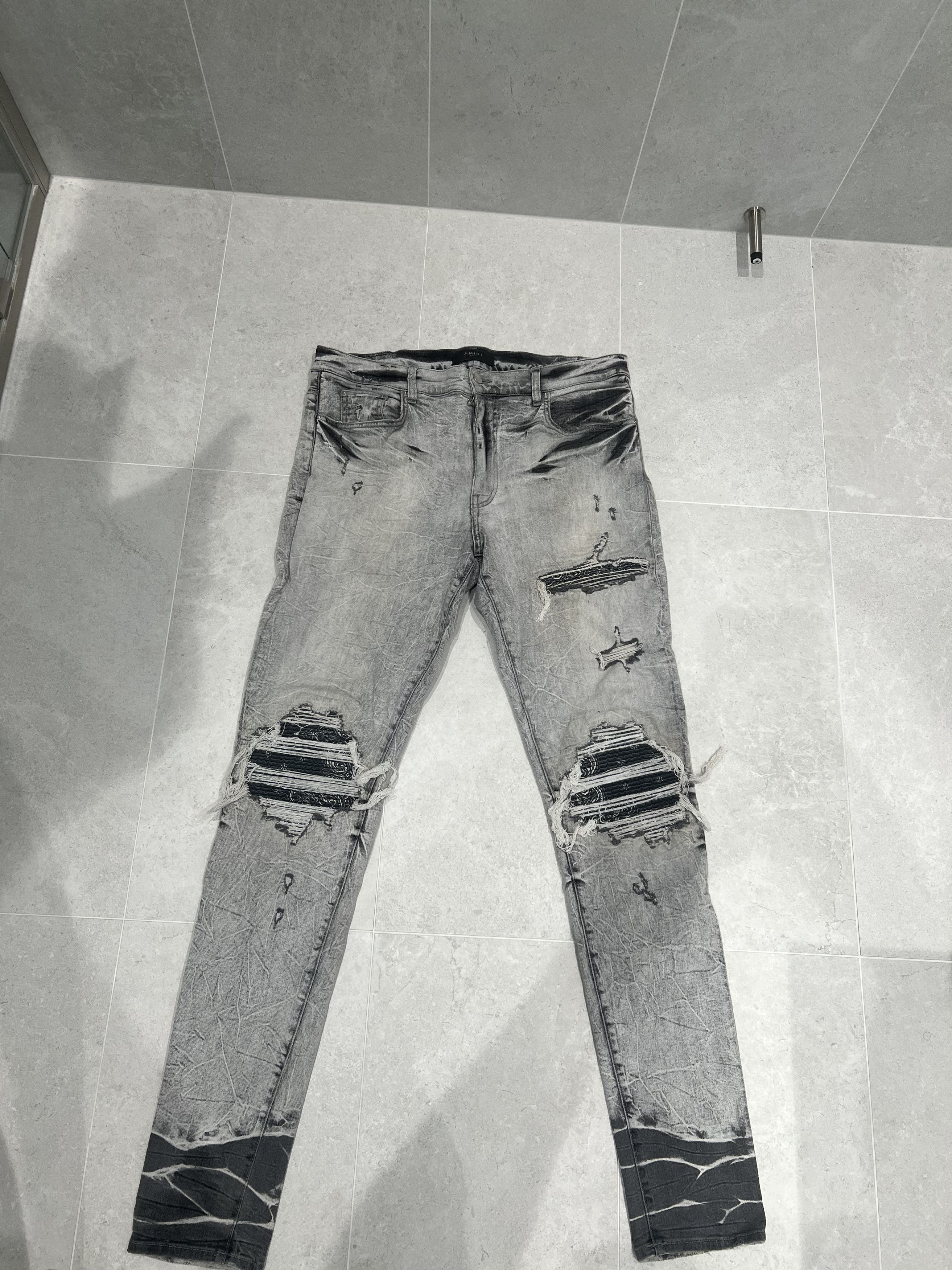 Amiri MX1 Bandana Jean Off White