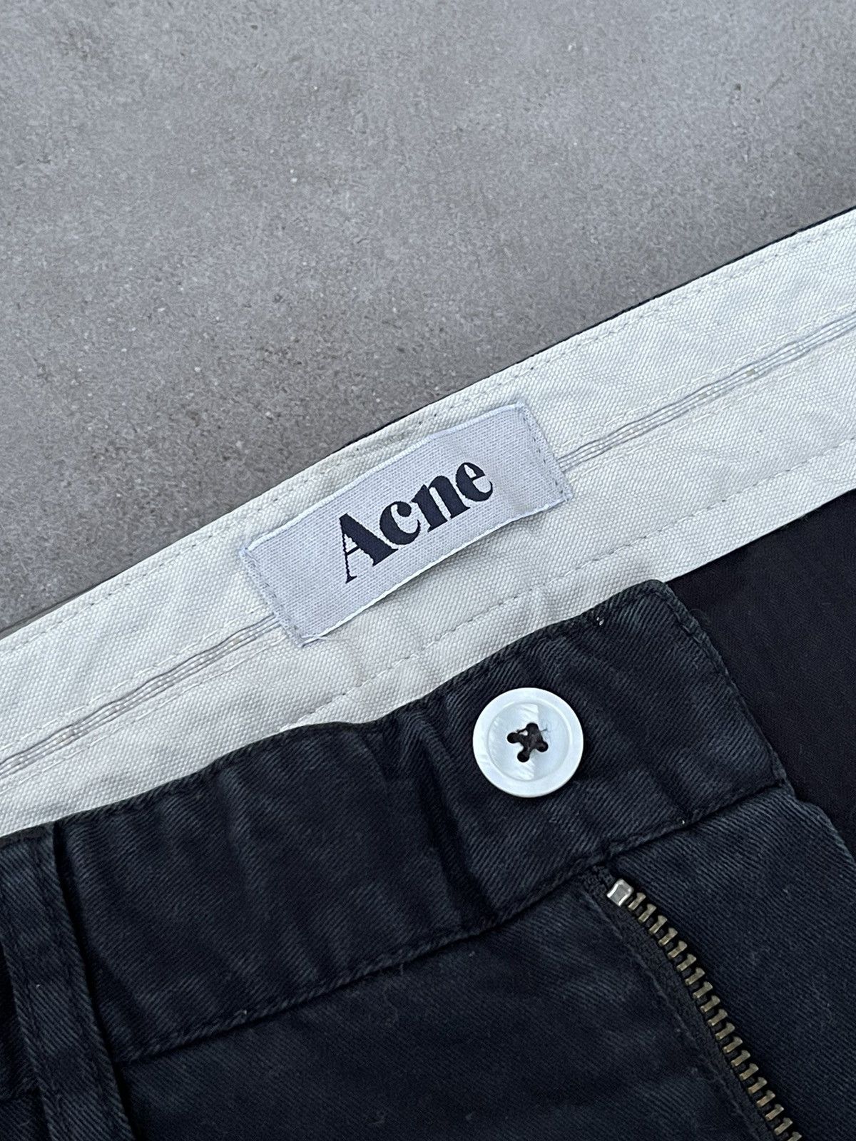 Acne Studios AW11 Acne Roc Chino Washed Black Casual Pants Size US 30 / EU 46 - 16 Thumbnail