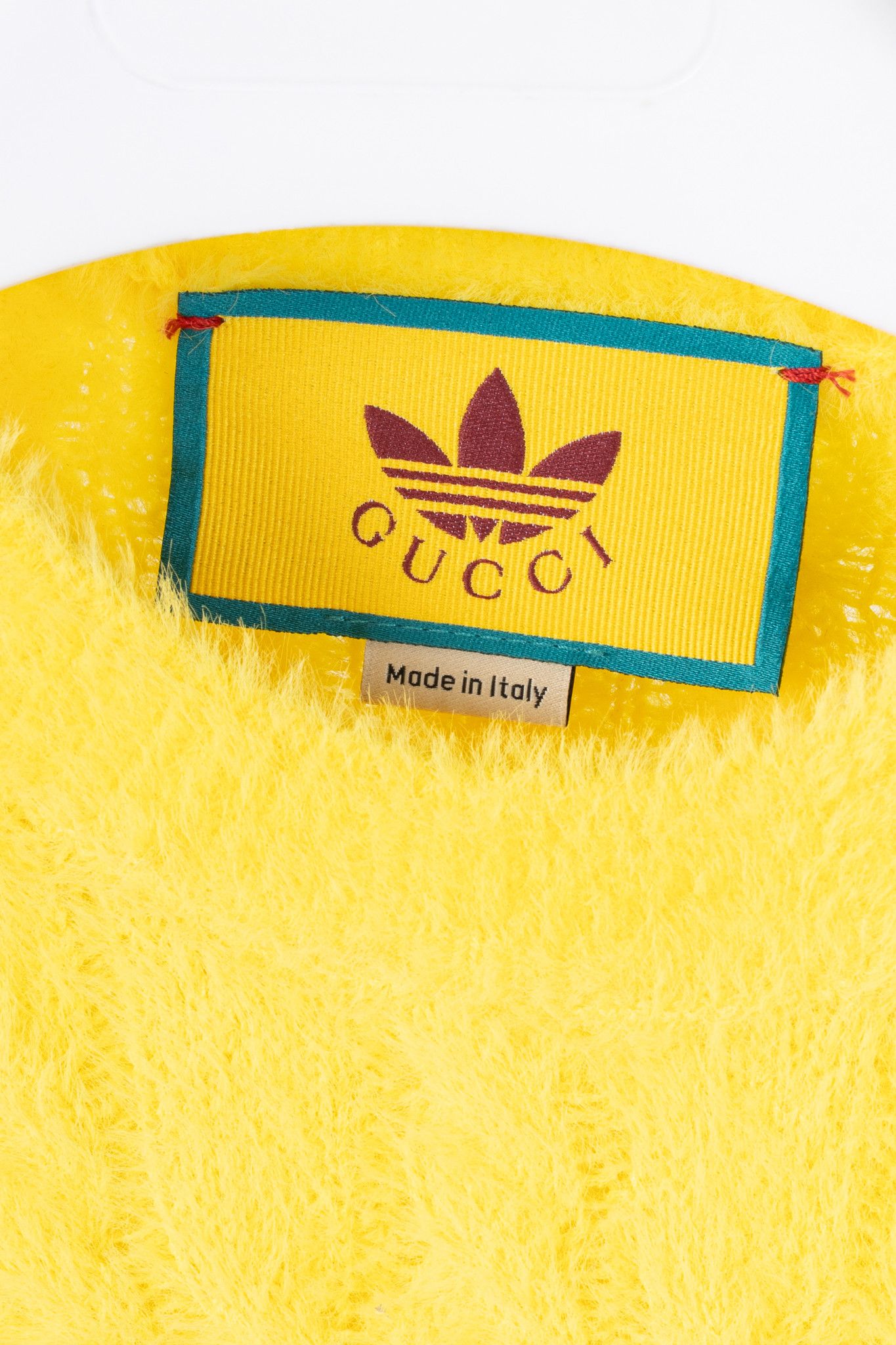 Adidas × Gucci Gucci x Adidas Cable-Knit Embroidered Short-Sleeve Sweater Size L / US 10 / IT 46 - 4 Thumbnail