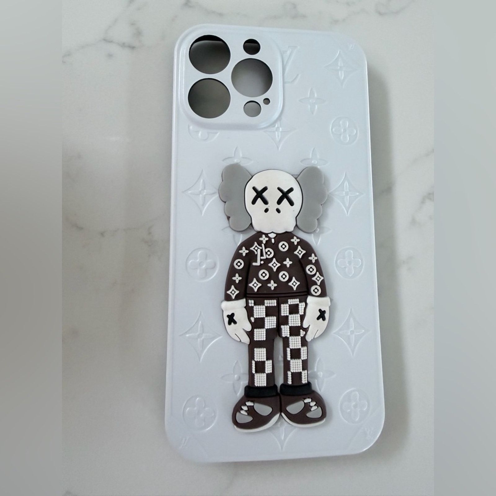 Other iPhone 13 Pro Max Designer White and Brown Phone Case Size ONE SIZE - 1 Thumbnail