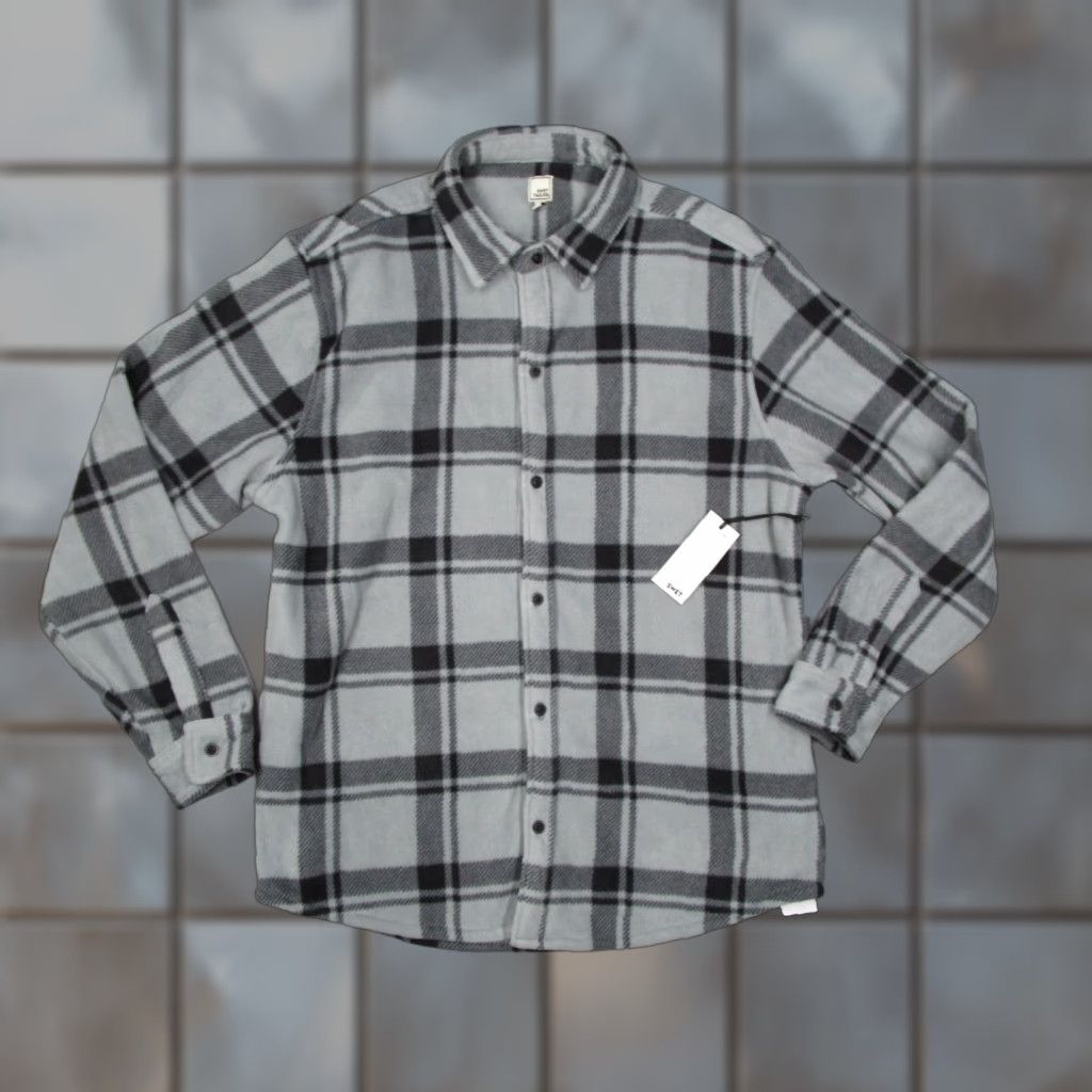 Vintage Swet Tailor Shirt Mens XL Gray Fleece Flannel Button Up Long Sleeve Travel Workwear Plaid Casual Size US XL / EU 56 / 4 - 1 Thumbnail