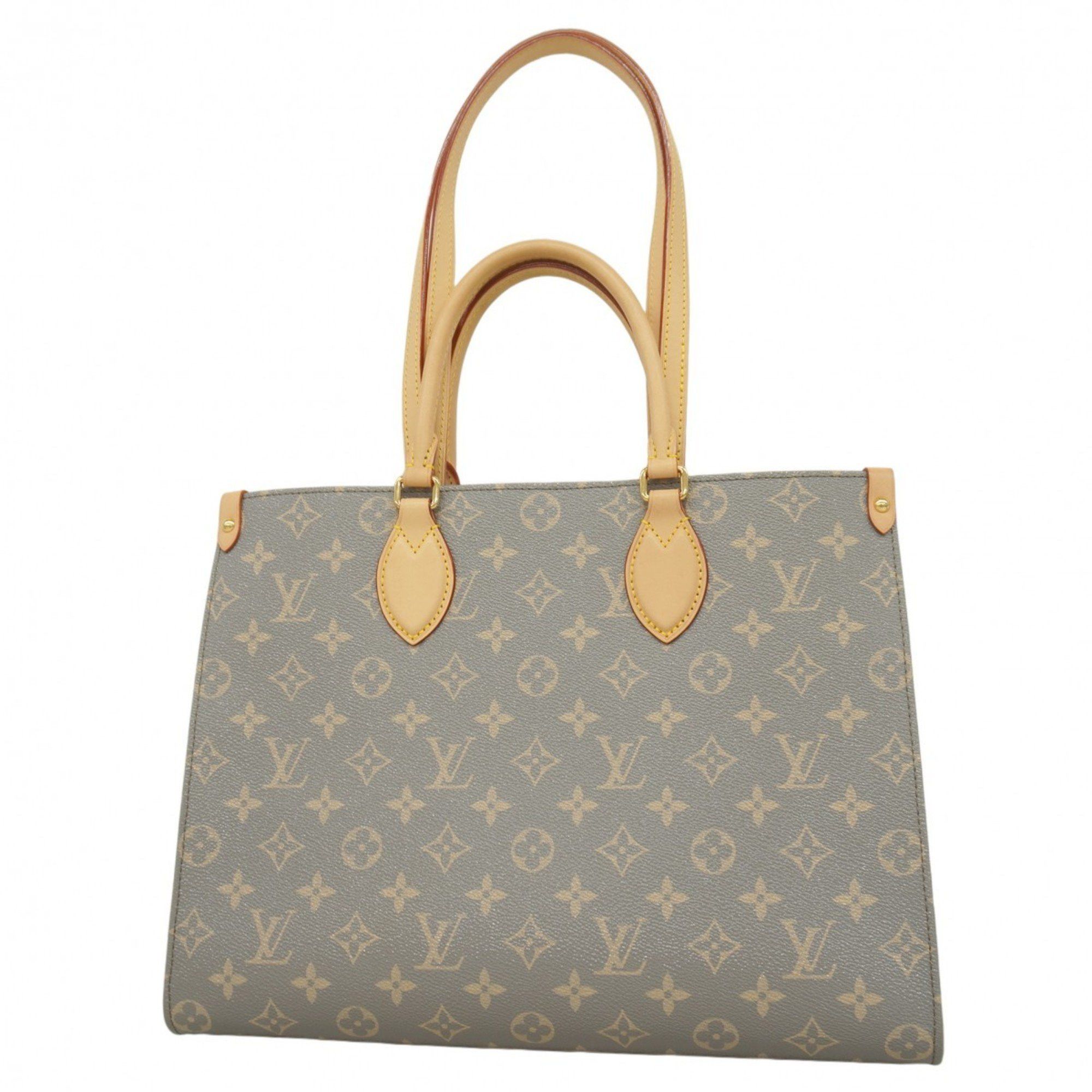 Louis Vuitton Tote Bag Monogram On The Go Mm M12415 Trianon Grey Ladies, Women's