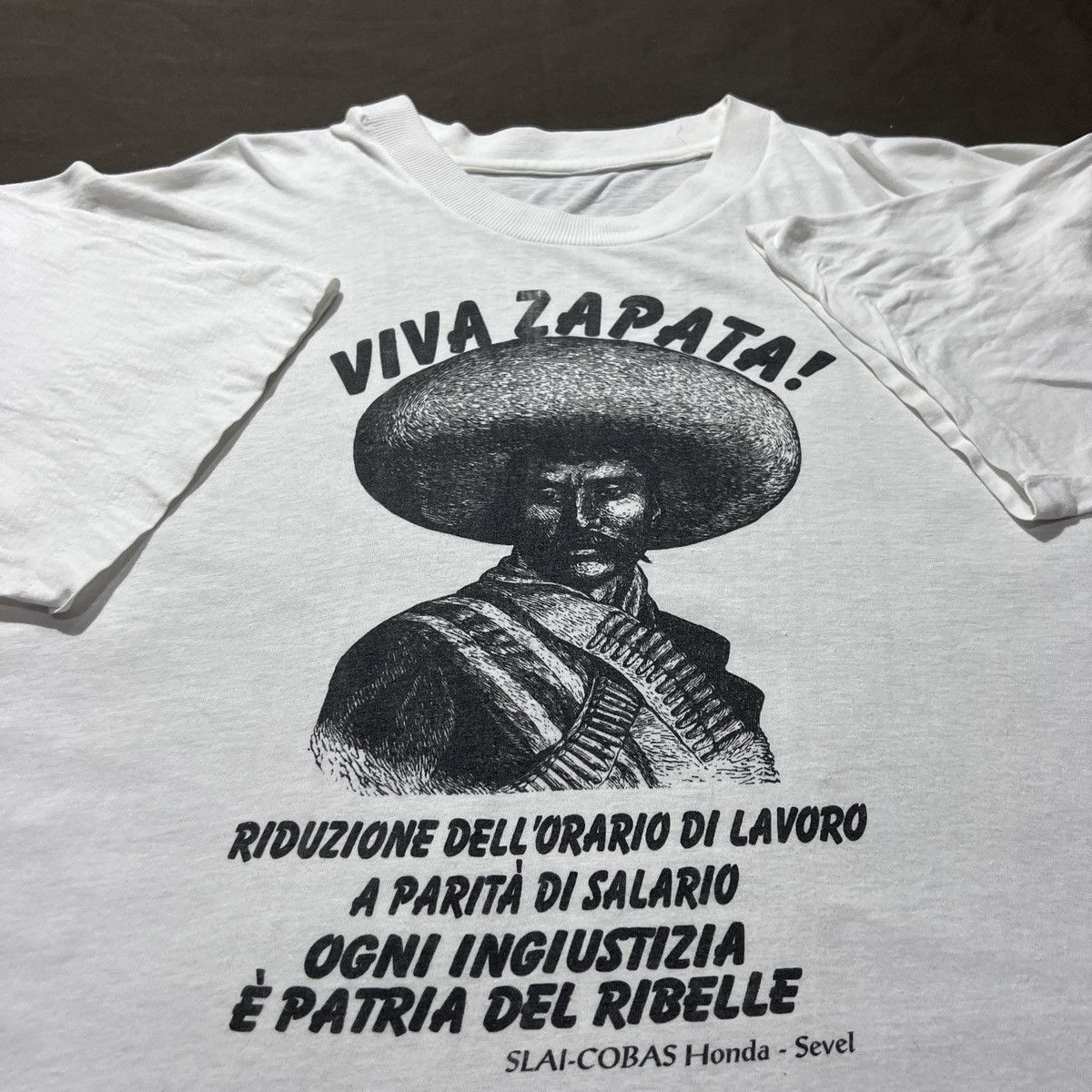Rage Against The Machine Vintage 90s Villa Zapata Mexican revolutionary Tee EZLN Size US XL / EU 56 / 4 - 5 Thumbnail