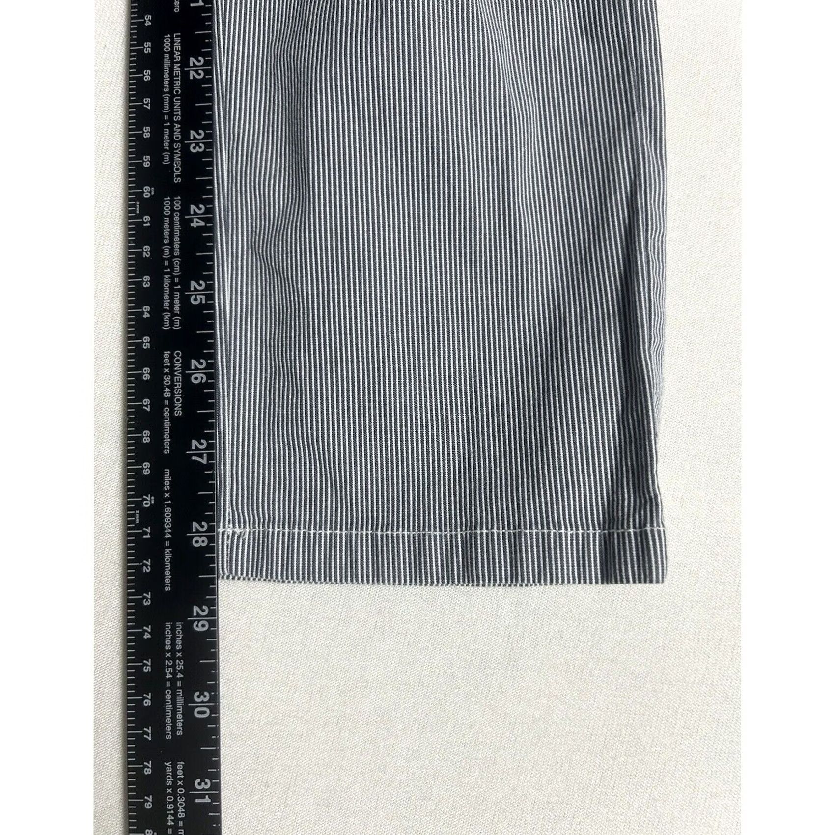 Tommy Hilfiger Tommy Hilfiger Chino Pants Womens 2 Blue Striped Hampton Slim Fit Casual Work Pants Womens Slim Chino Size 26" / US 2 / IT 38 - 7 Thumbnail