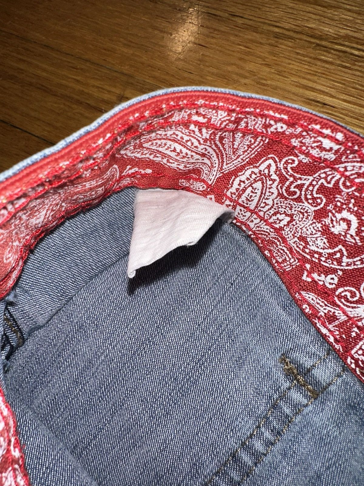 Lee × Vintage Lee Denim Extra Long Jorts Size US 34 / EU 50 - 6 Thumbnail