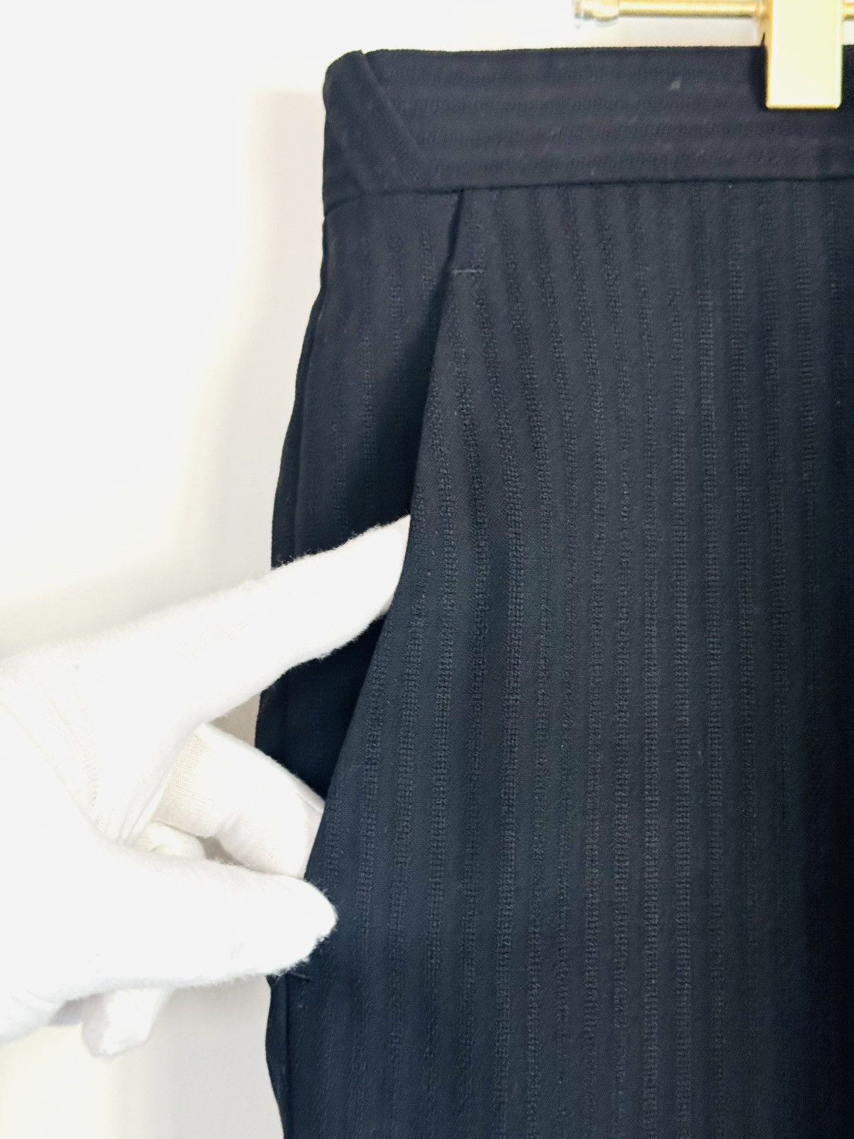 Thierry Mugler Vintage Thierry Mugler black slacks sz 52 Size 52R - 3 Thumbnail