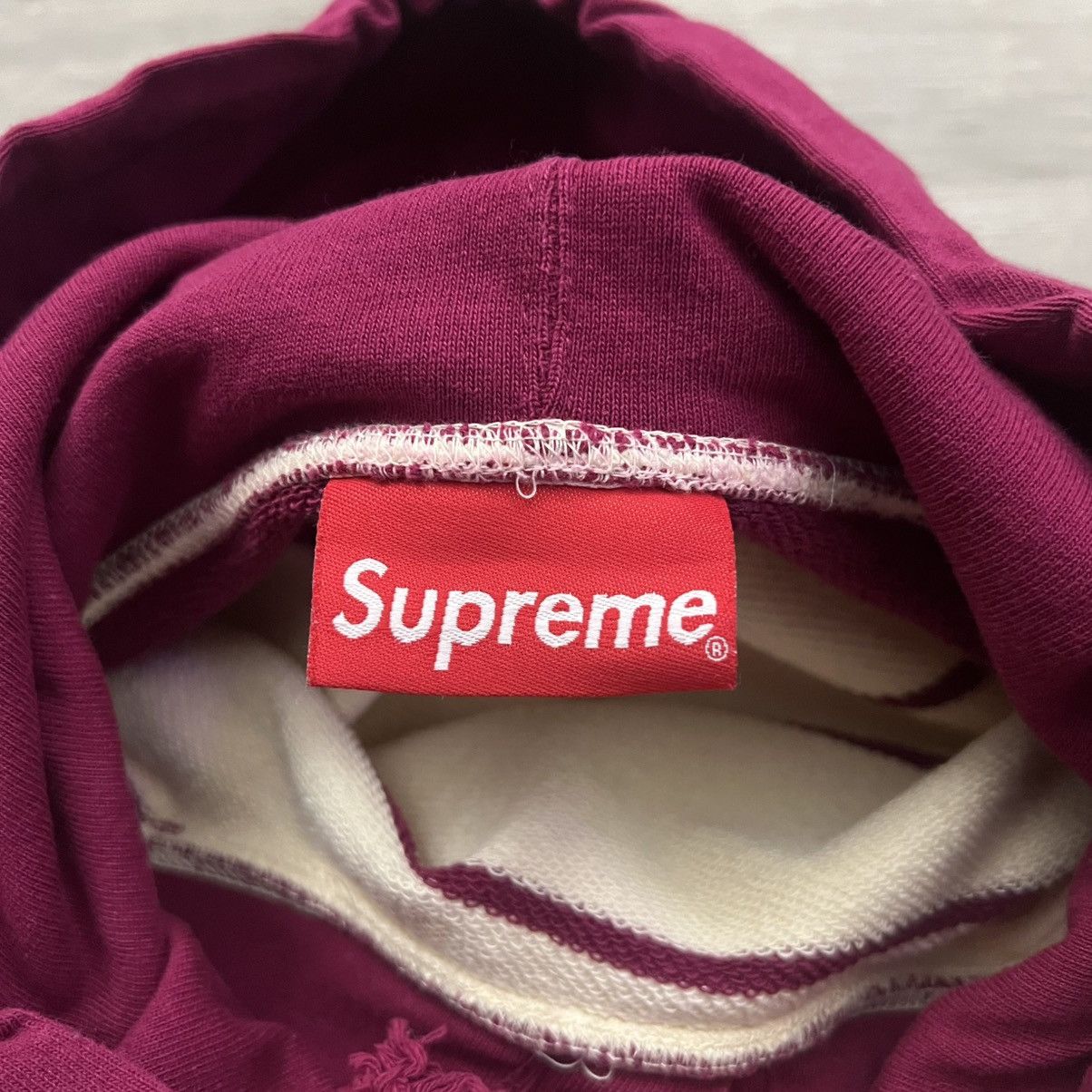 Supreme Supreme Striped Hooded Crewneck FW16 Size US M / EU 48-50 / 2 - 9 Thumbnail