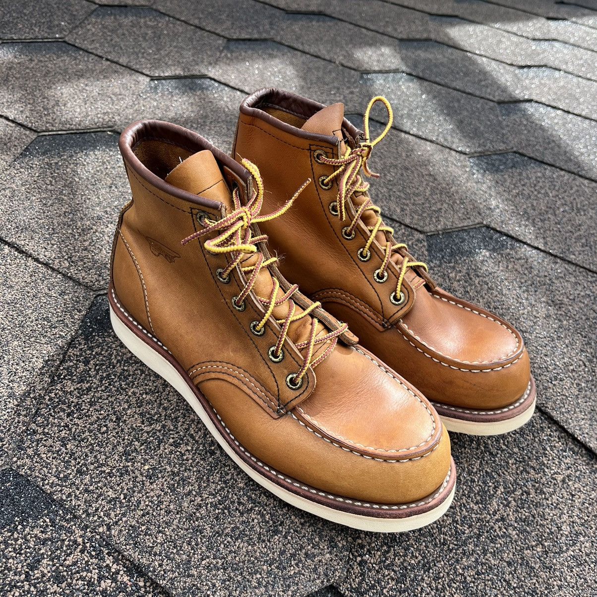 Japanese Brand × Red Wing red wing moc toe 845 leather boots Size US 7 / EU 40 - 1 Thumbnail