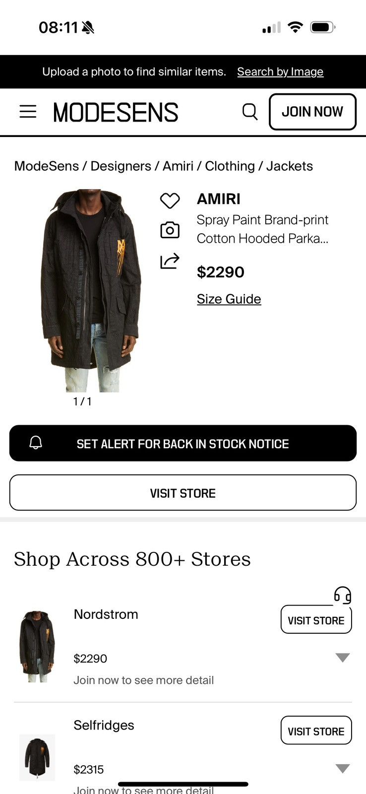 Amiri AMIRI men parka overcoat jacket SEE sizes in photos BY TAPE Size US S / EU 44-46 / 1 - 23 Thumbnail