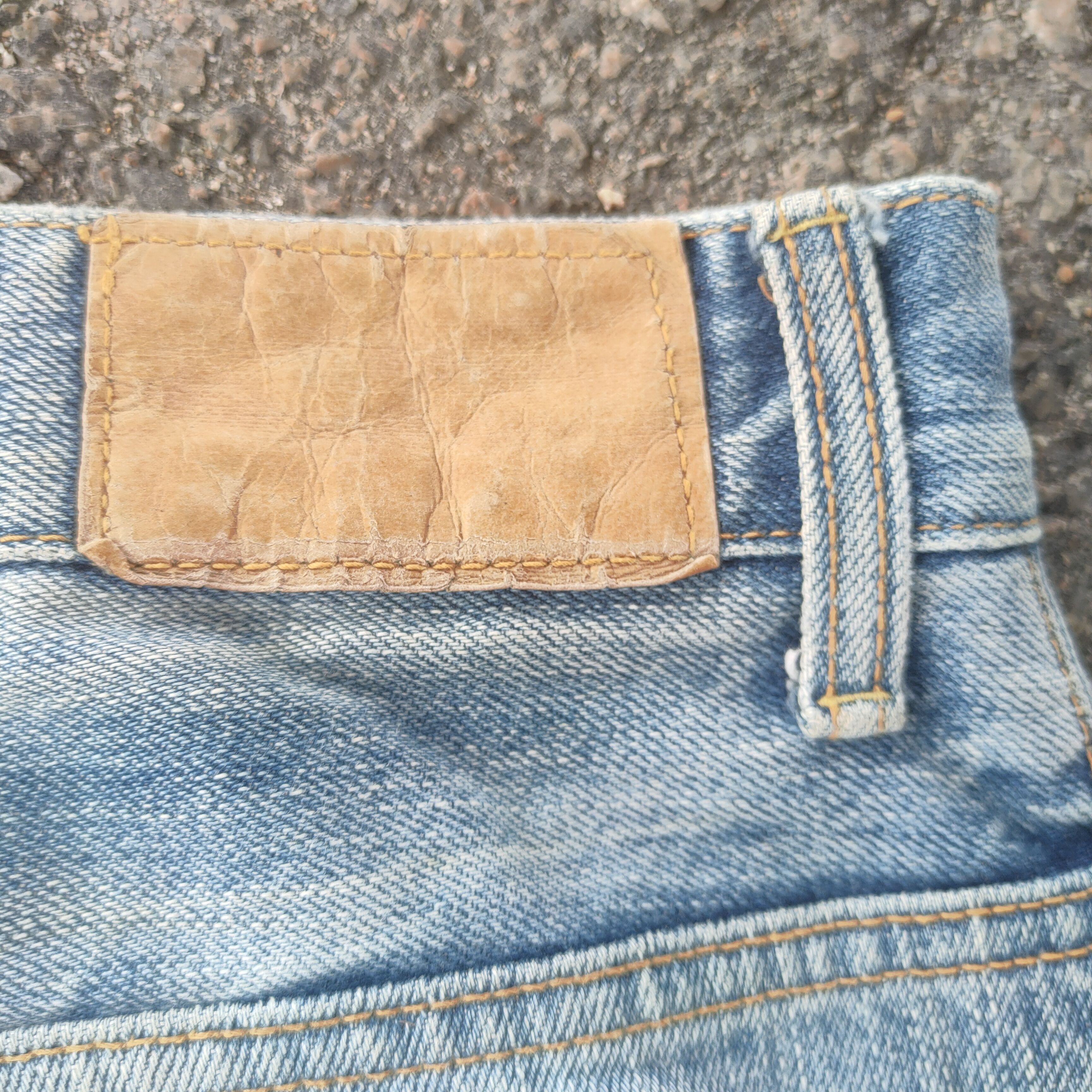 Salvage VINTAGE SELVEGE FADED DISTRESSED JEANS DENIM PANTS Size US 32 / EU 48 - 12 Thumbnail