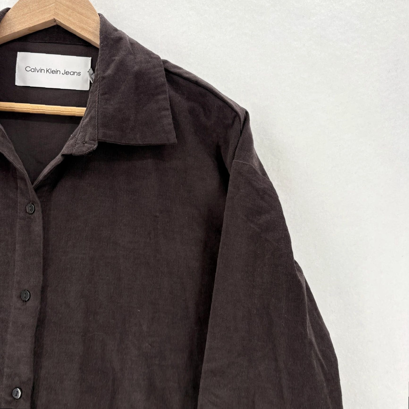 Vintage Calvin Klein Jeans Shirt Mens Small Brown Corduroy Long Sleeve Button Up Casual Size US S / EU 44-46 / 1 - 2 Thumbnail