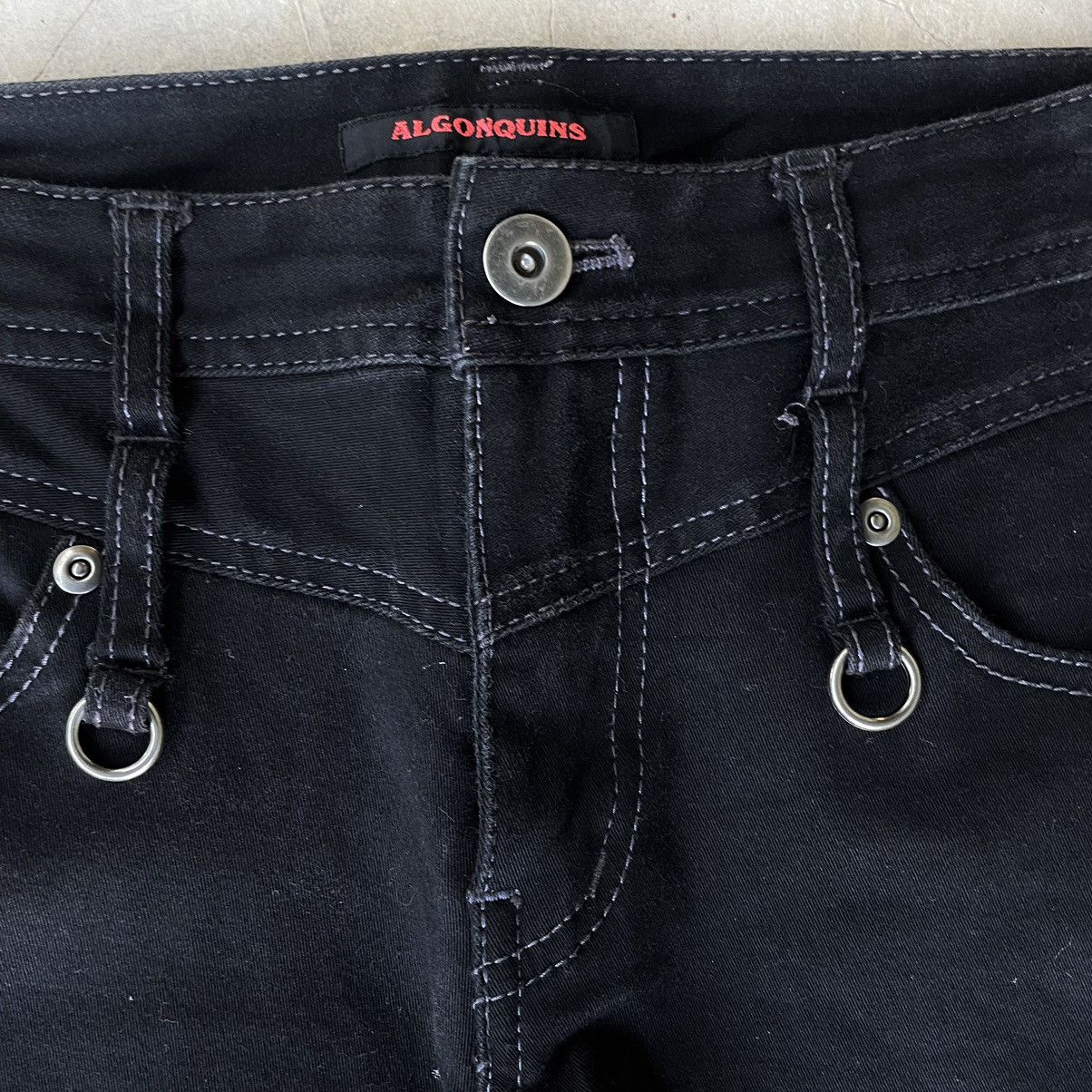 Le Grande Bleu (L.G.B.) 2000s Algonquins Gothic Fit Skinny Black Japanese Pants Size 30" / US 8 / IT 44 - 5 Thumbnail
