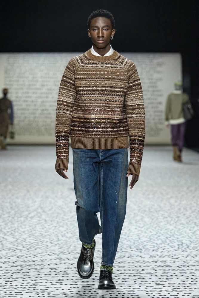 Dior Christian Dior 2022 Fall × KIM JONES Multicolor Diamond Knit Size US M / EU 48-50 / 2 - 3 Thumbnail