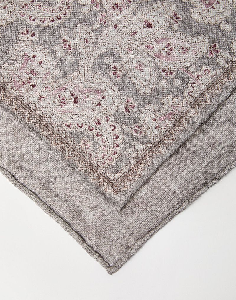 Brunello Cucinelli o1la1rc1a0326 Size:OS / Double Face Pocket Square Multicolor Size ONE SIZE - 2 Thumbnail