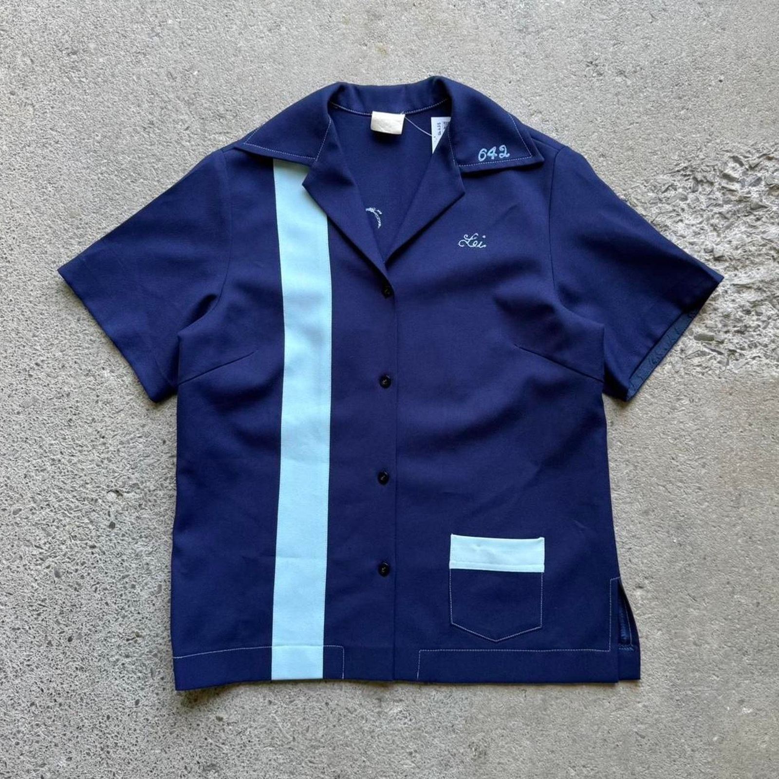 Vintage 60s 70s True Vintage Chainstitch Bowling Shirt Size US M / EU 48-50 / 2 - 3 Thumbnail