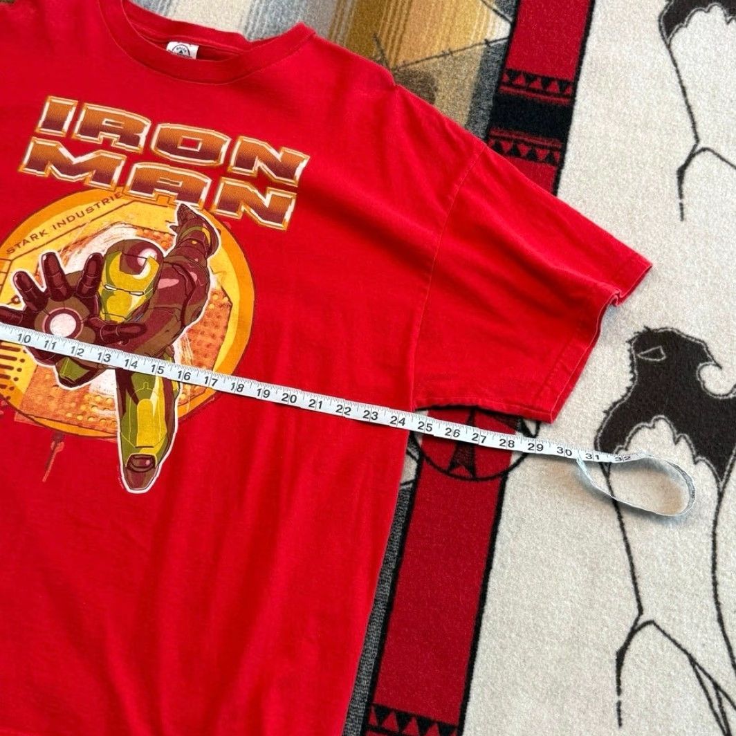 Delta VINTAGE Y2K Iron Man Marvel Comics T-Shirt Size 2XL Tony Stark Industries Shirt Men Red Short Sleeve 2000-2009 Size US XXL / EU 58 / 5 - 5 Thumbnail