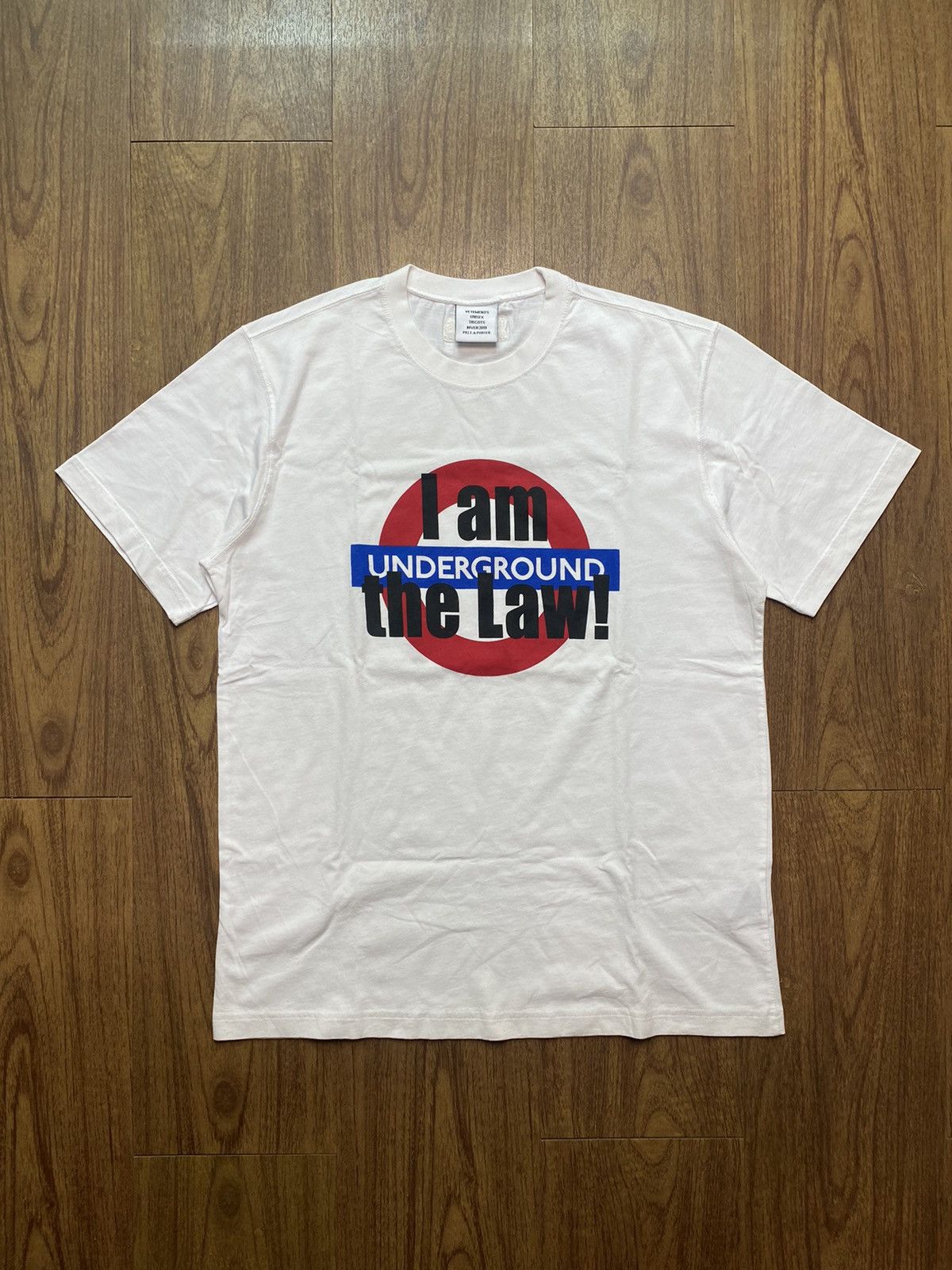 Vetements AW19 Vetements I Am Underground The Law Tee | Grailed Vetements AW19 Vetements I Am Underground The Law Tee | Grailed