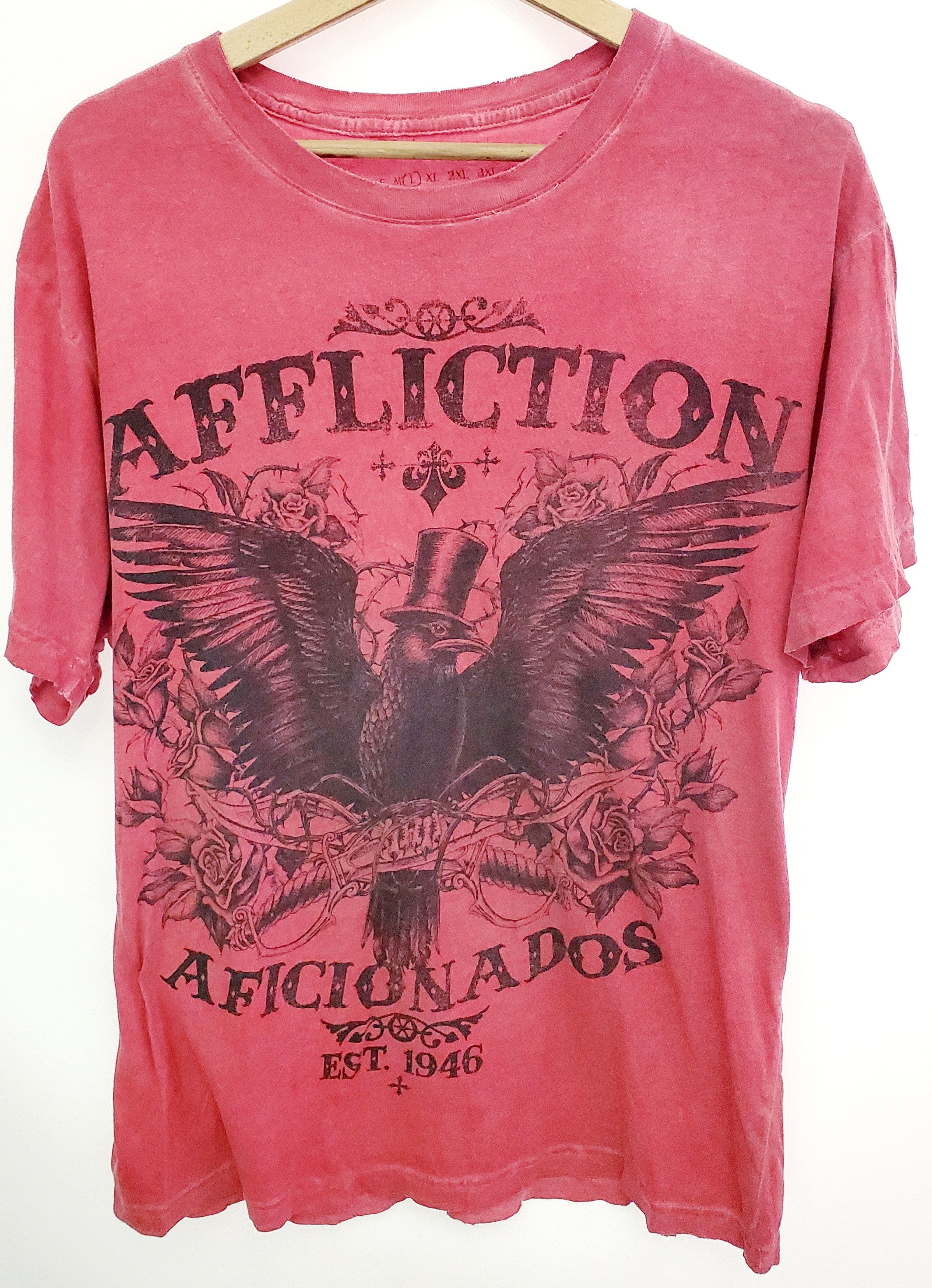 Affliction × Japanese Brand × Vintage Vintage v2k Affliction Aficionados Tshirt size L Size US L / EU 52-54 / 3 - 1 Thumbnail