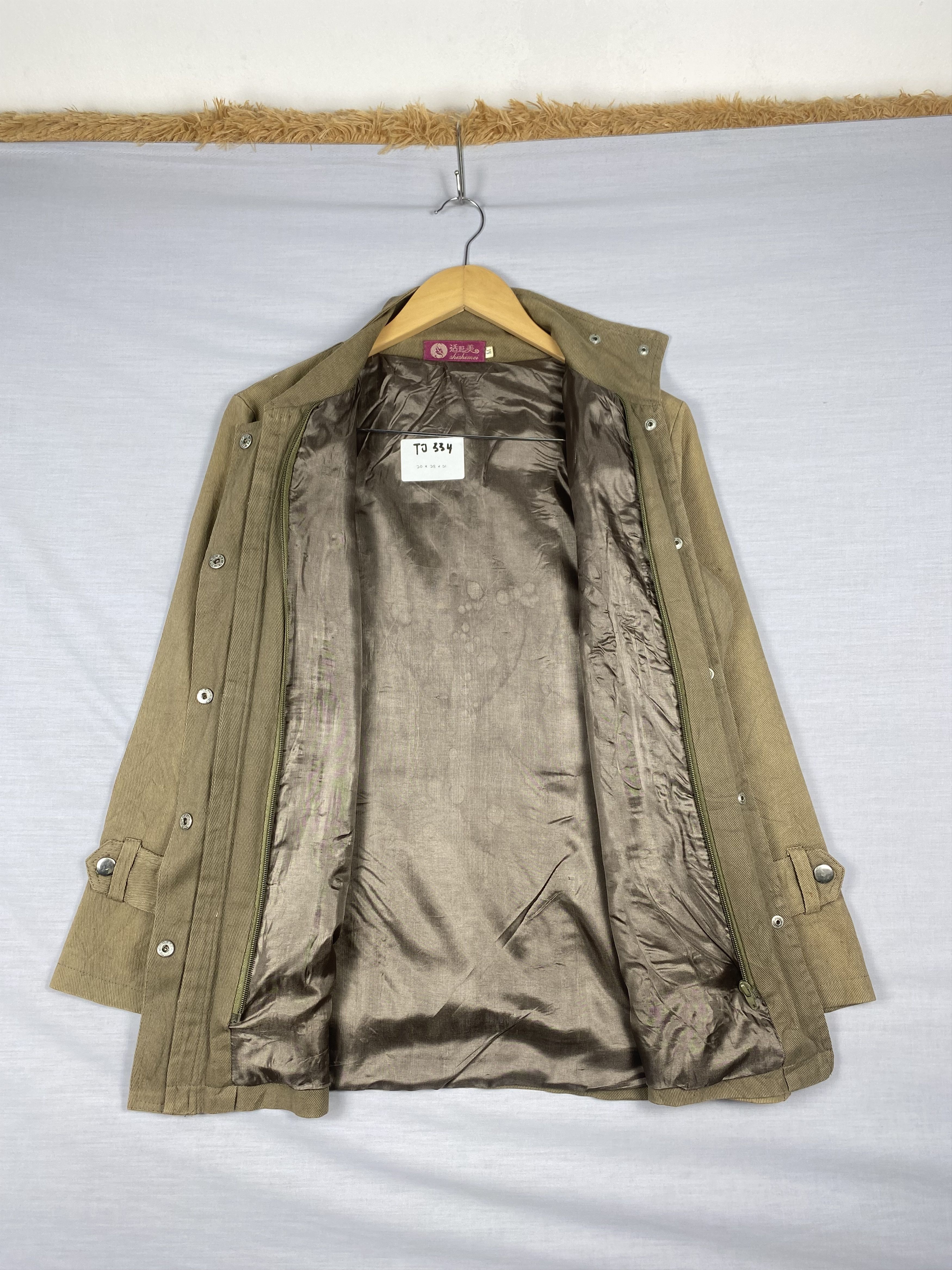 Japanese Brand Vintage Shishimei Zip Up Plain Canvas Parkas Jacket Size US M / EU 48-50 / 2 - 5 Thumbnail