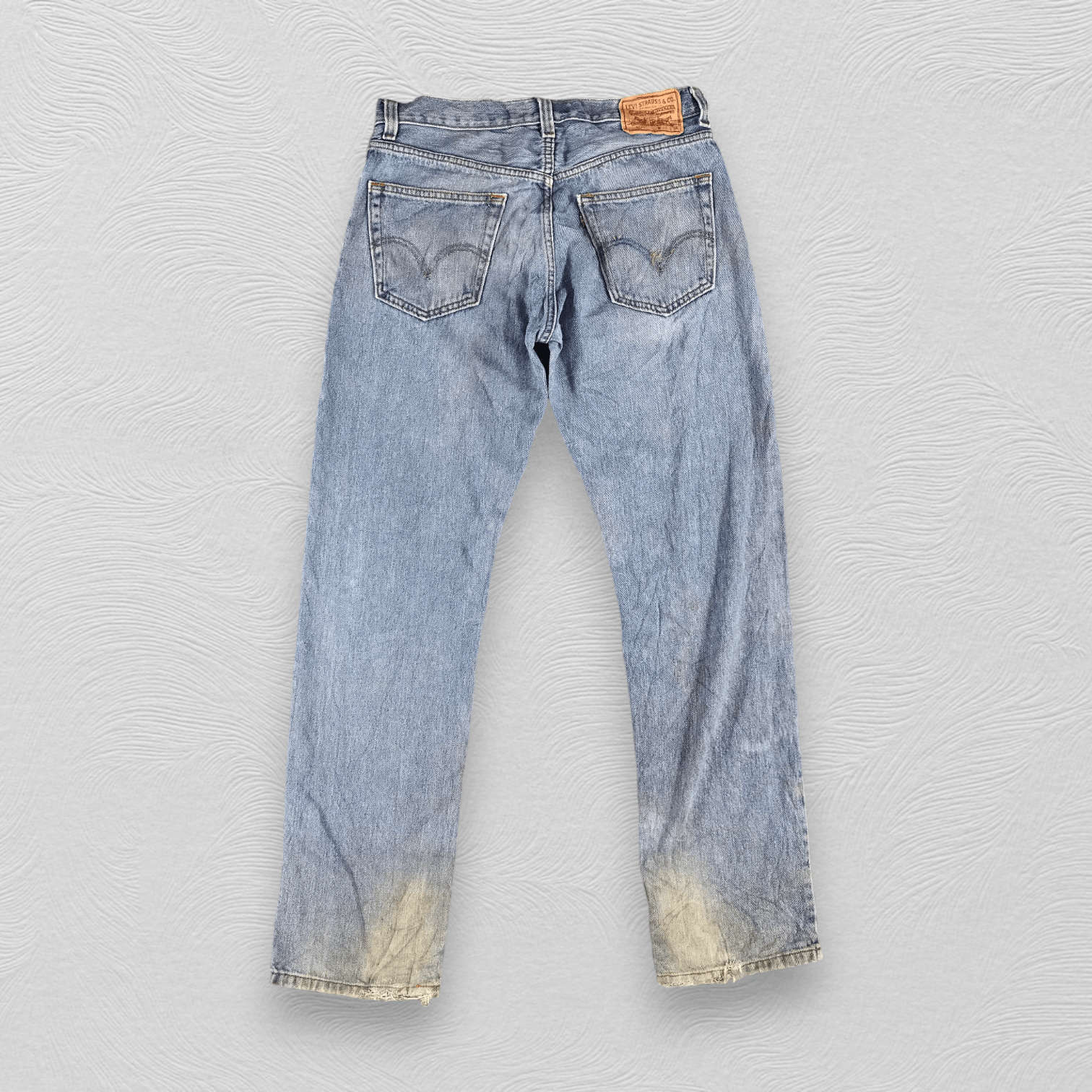 Levi's Vintage Levis 505 Jeans Faded Blue Denim KJ1120 Size US 33 - 2 Thumbnail