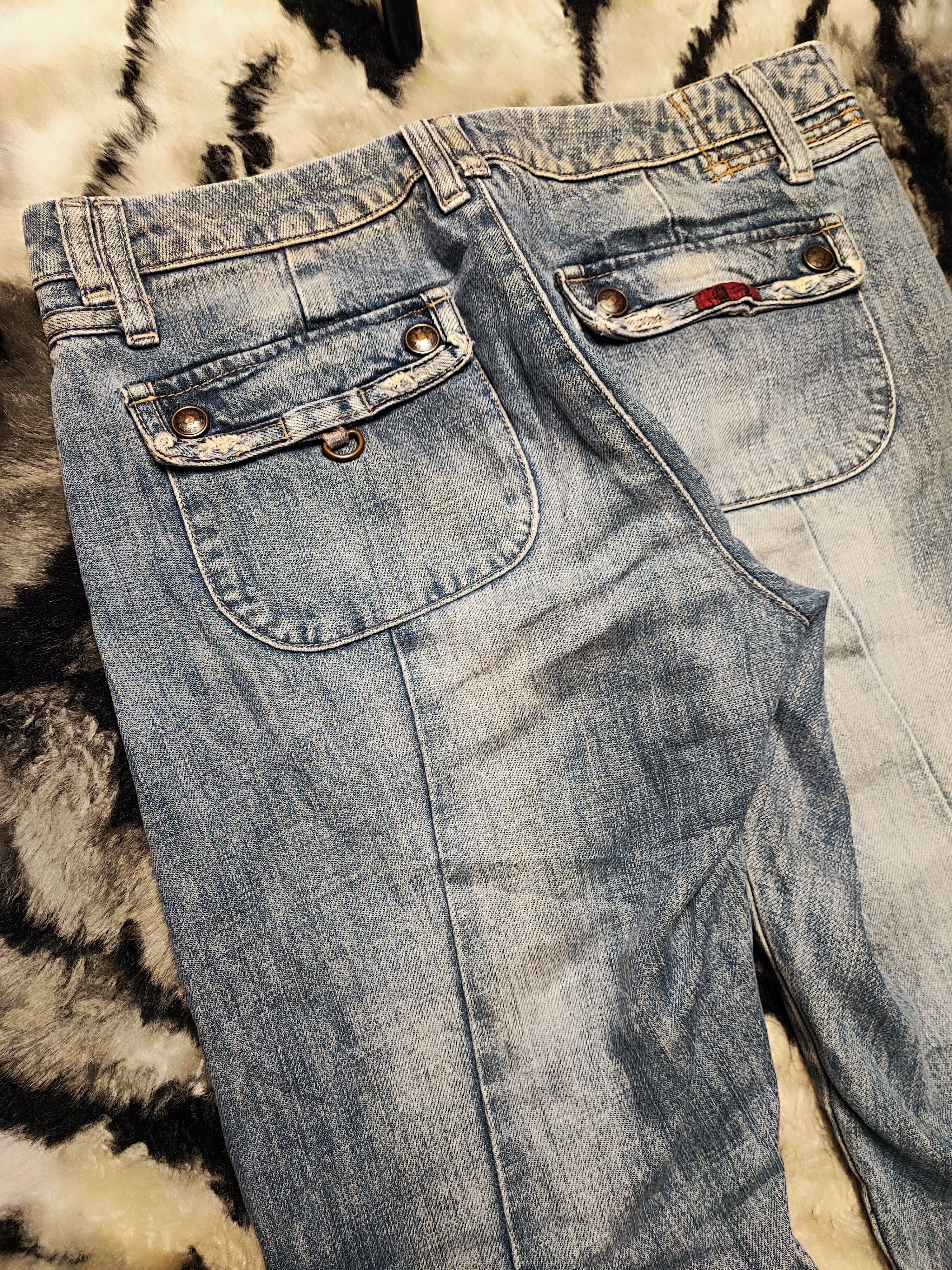 Marithe + Francois Girbaud MFG Panelled Denim Distressed Wash Techwear Aesthetic W29x31 Size US 29 - 14 Thumbnail
