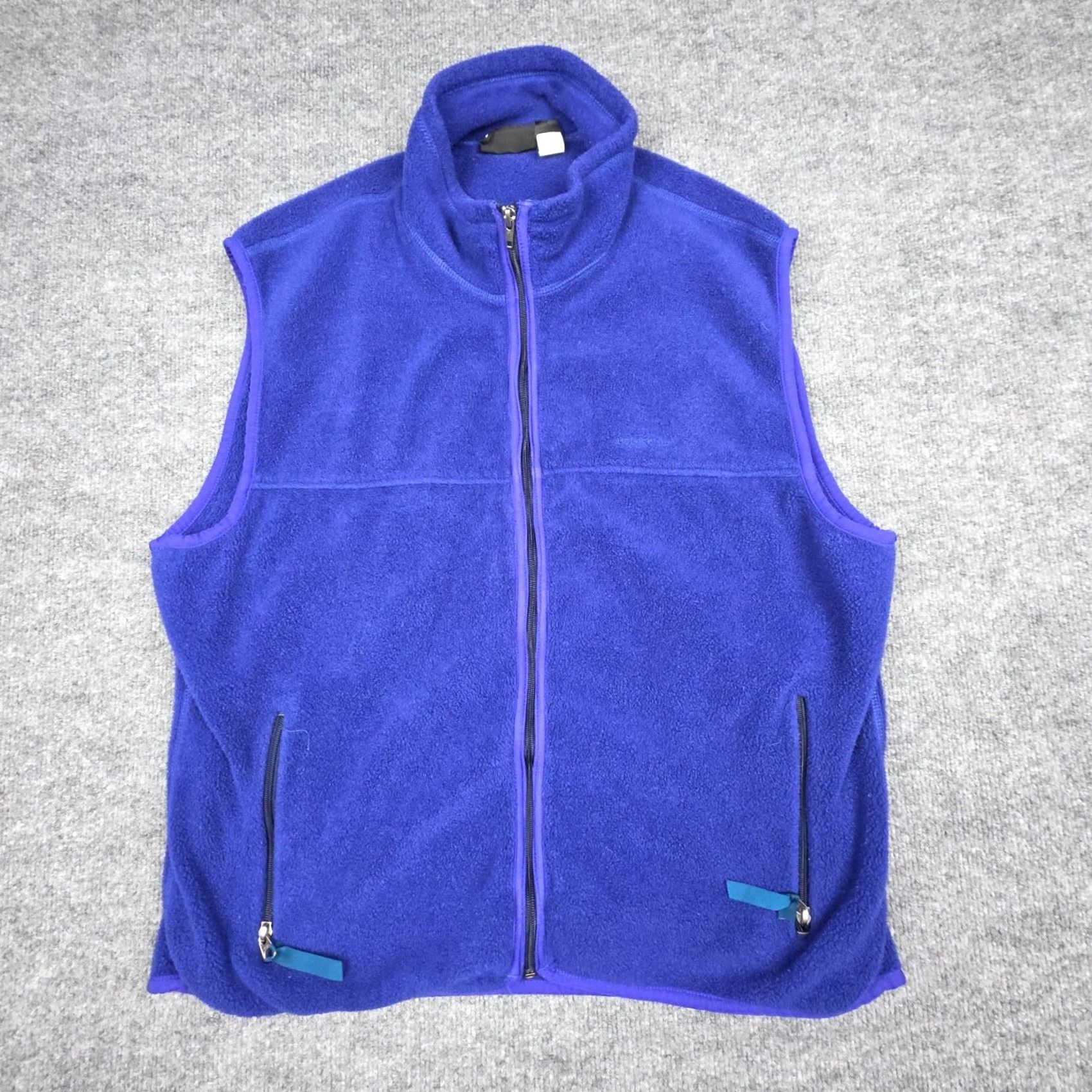 Patagonia VINTAGE Patagonia Vest Jacket Men L Blue-Purple Full Zip Fleece USA Size US L / EU 52-54 / 3 - 2 Thumbnail
