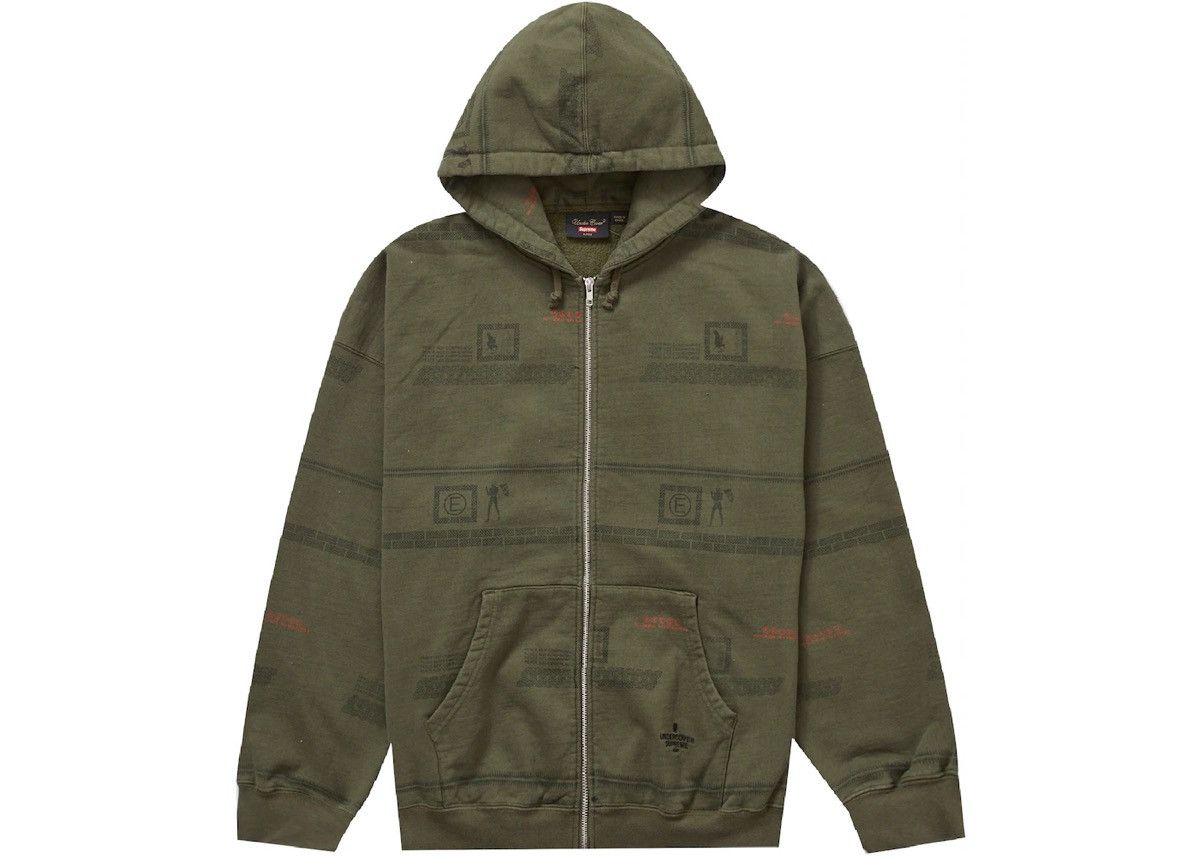 Supreme Supreme | Pilled Zip Up Hooded Sweatshirt (Cheetah