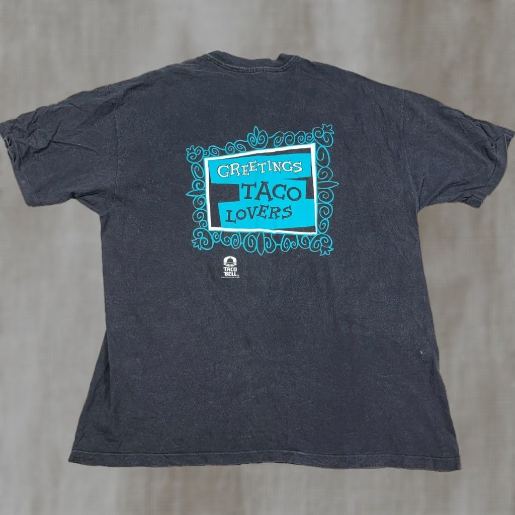 Hanes VINTAGE Hanes Rocky Bullwinkle Taco Bell Shirt Men XL Black Faded 90s Grunge Promo Logo Tee Shirt Size US XL / EU 56 / 4 - 1 Thumbnail