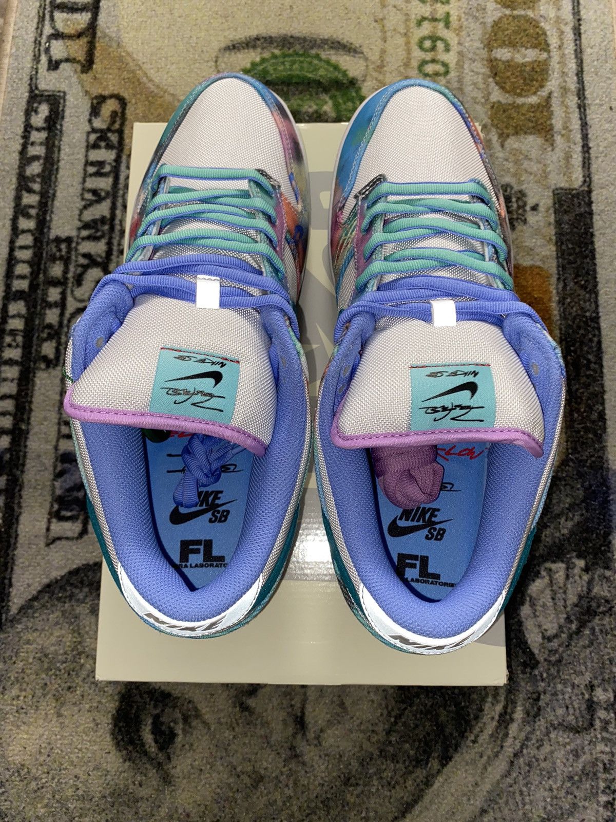 Nike Nike SB Dunk Low Futura Laboratories Bleached Aqua Size US 14 / EU 47 - 6 Thumbnail