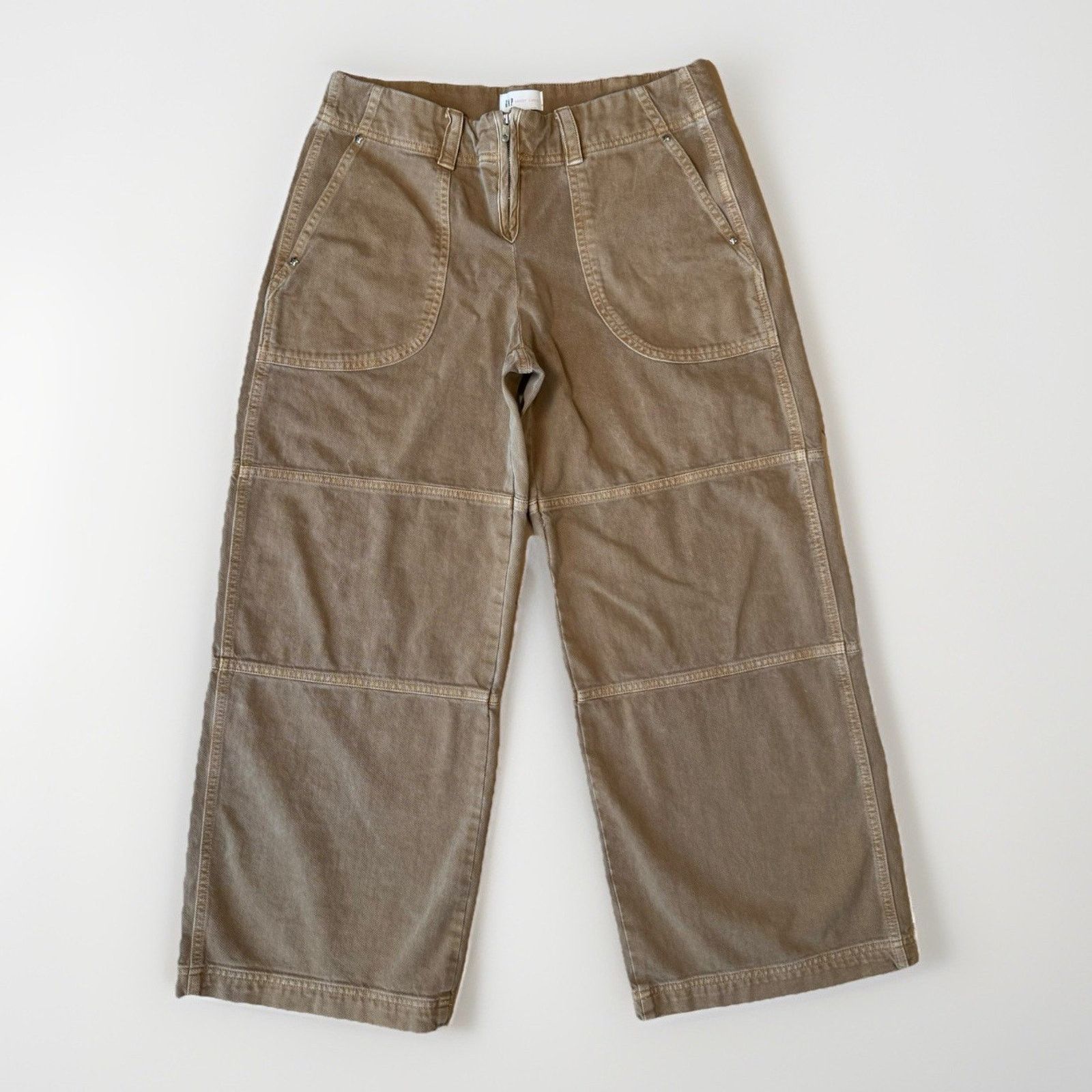 Gap Gap Sandy Liang Low Rise Utility Pants Women's 10 Tan Size 32" / US 10 / IT 46 - 1 Thumbnail