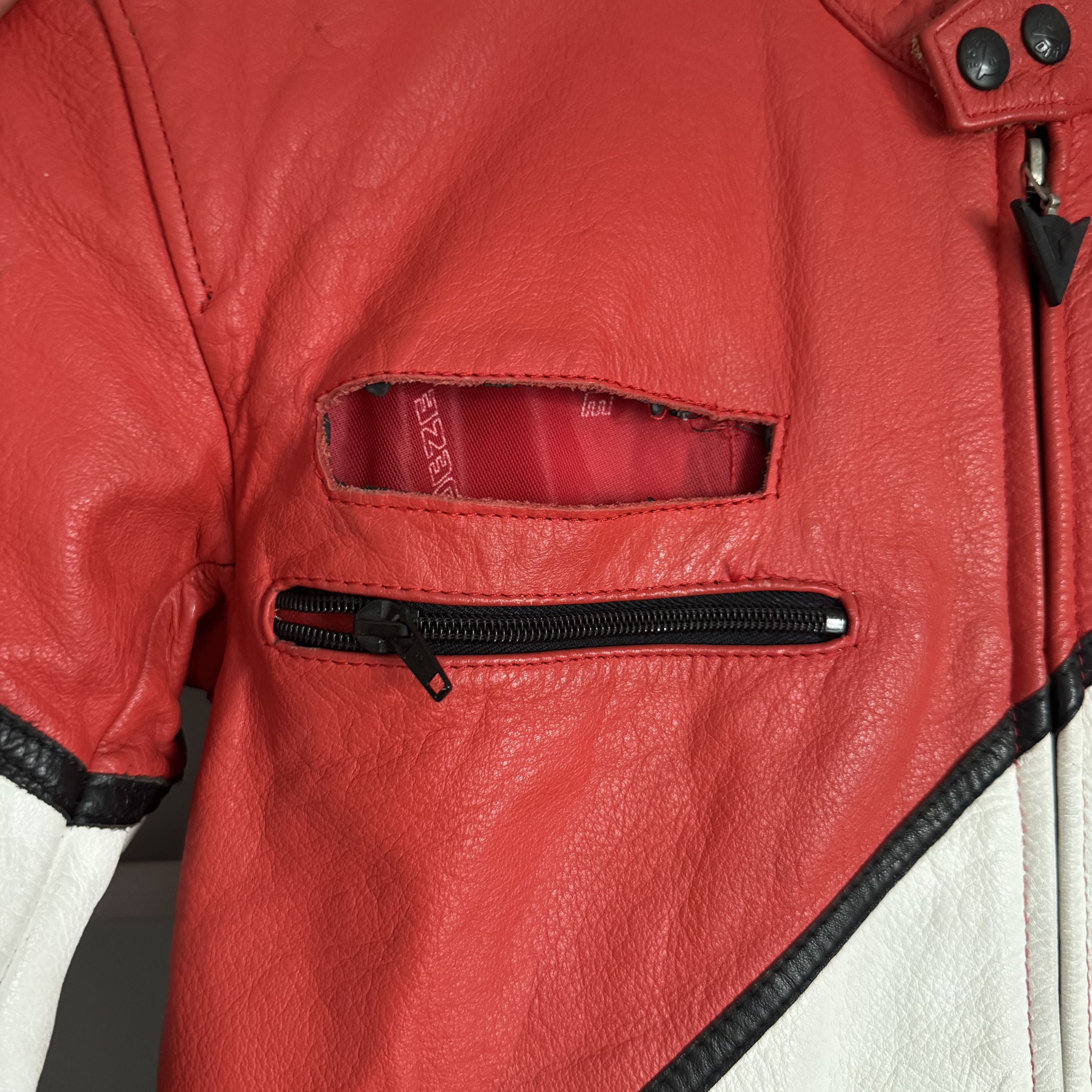 Dainese Vintage DAINESE Moto Suit – Jacket + Pants – Leather Logo Size 46R - 10 Thumbnail