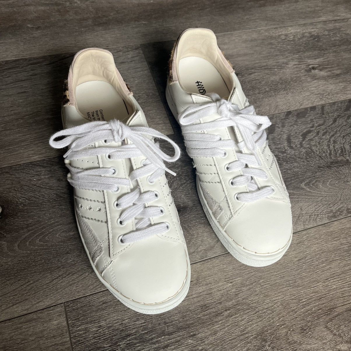Designer Hidnander Stripeless Leopard Heel Leather Sneakers Womens 40 Size US 9 / IT 39 - 2 Thumbnail
