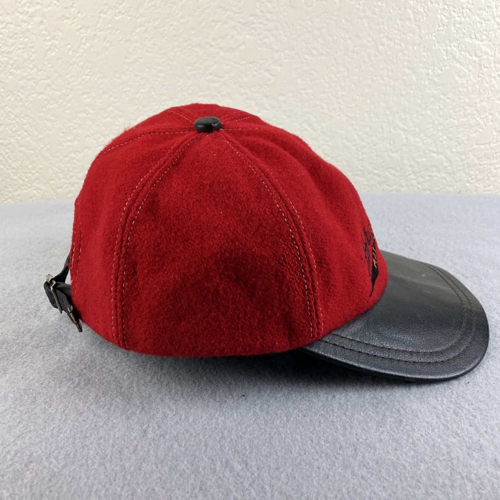 Harley Davidson Harley-Davidson Vintage Hat Strapback Baseball Cap Men 90s Biker Motorcycle Wool Cotton Red Black Size ONE SIZE - 6 Thumbnail