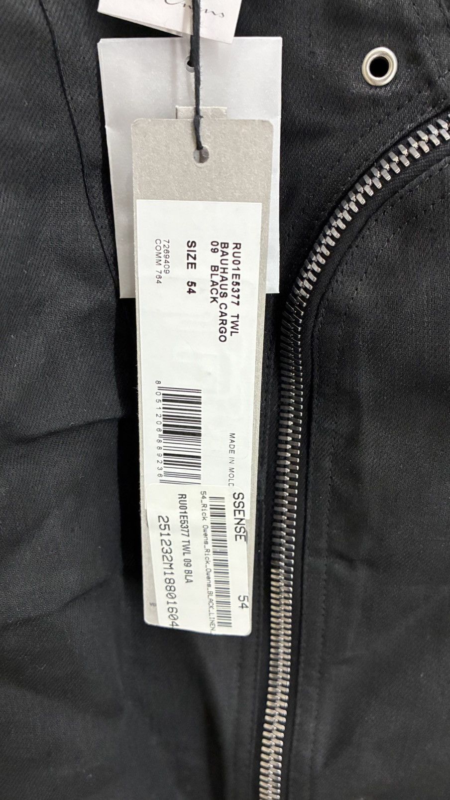 Rick Owens Rick Owens Bauhaus Black Cargo Pants Size US 38 / EU 54 - 8 Thumbnail
